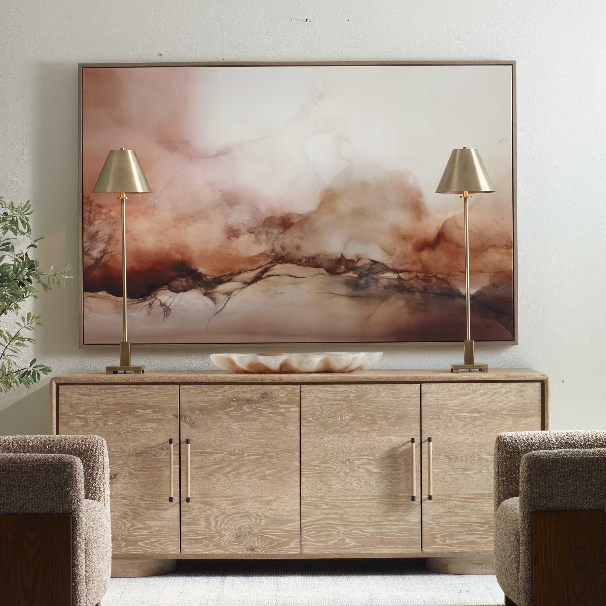 Uttermost Rise Framed Modern Canvas