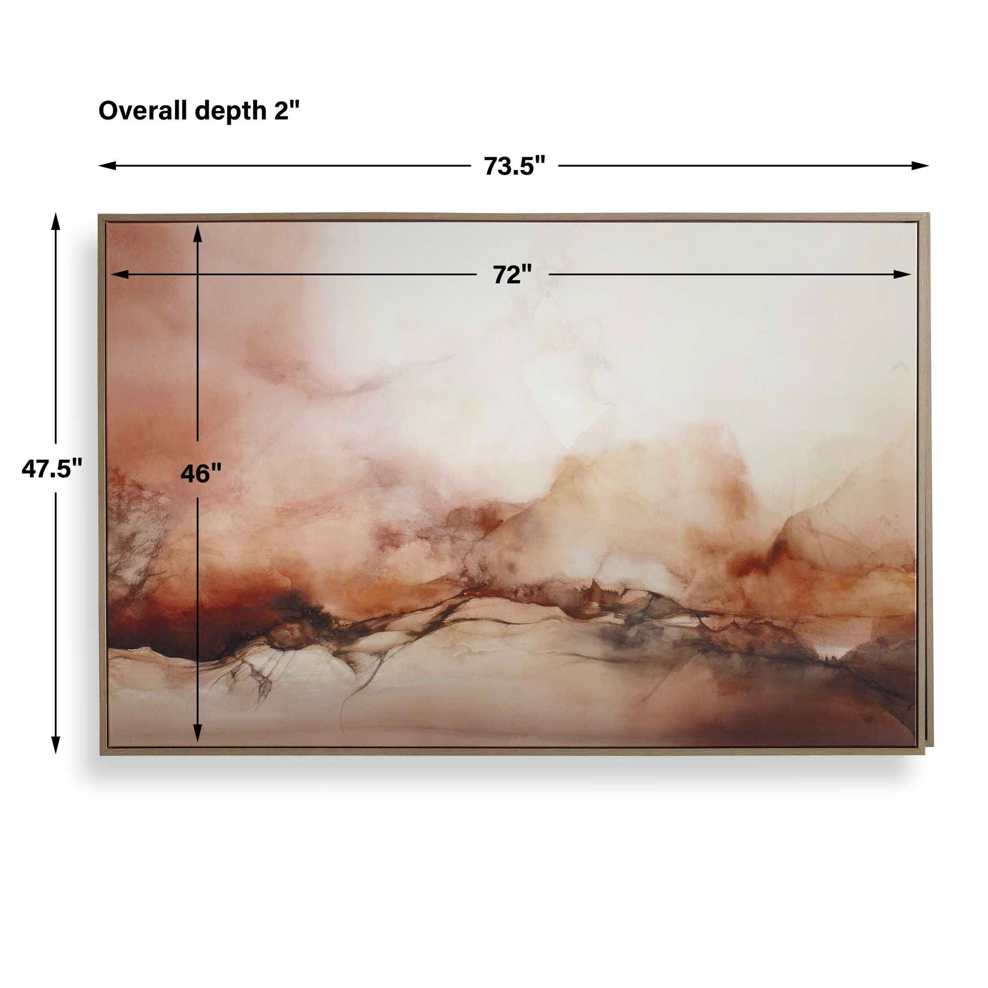 Uttermost Rise Framed Modern Canvas