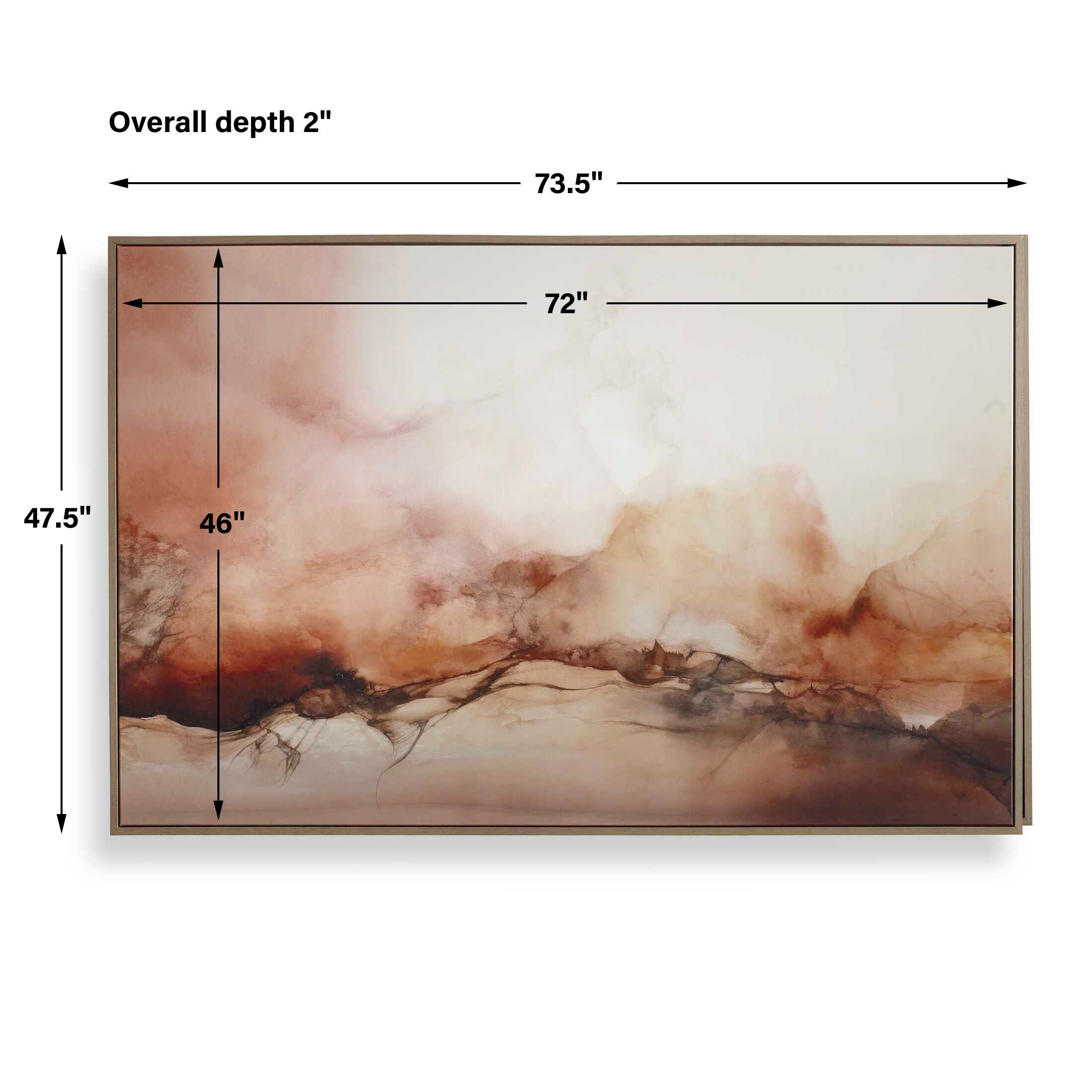 Uttermost Rise Framed Modern Canvas