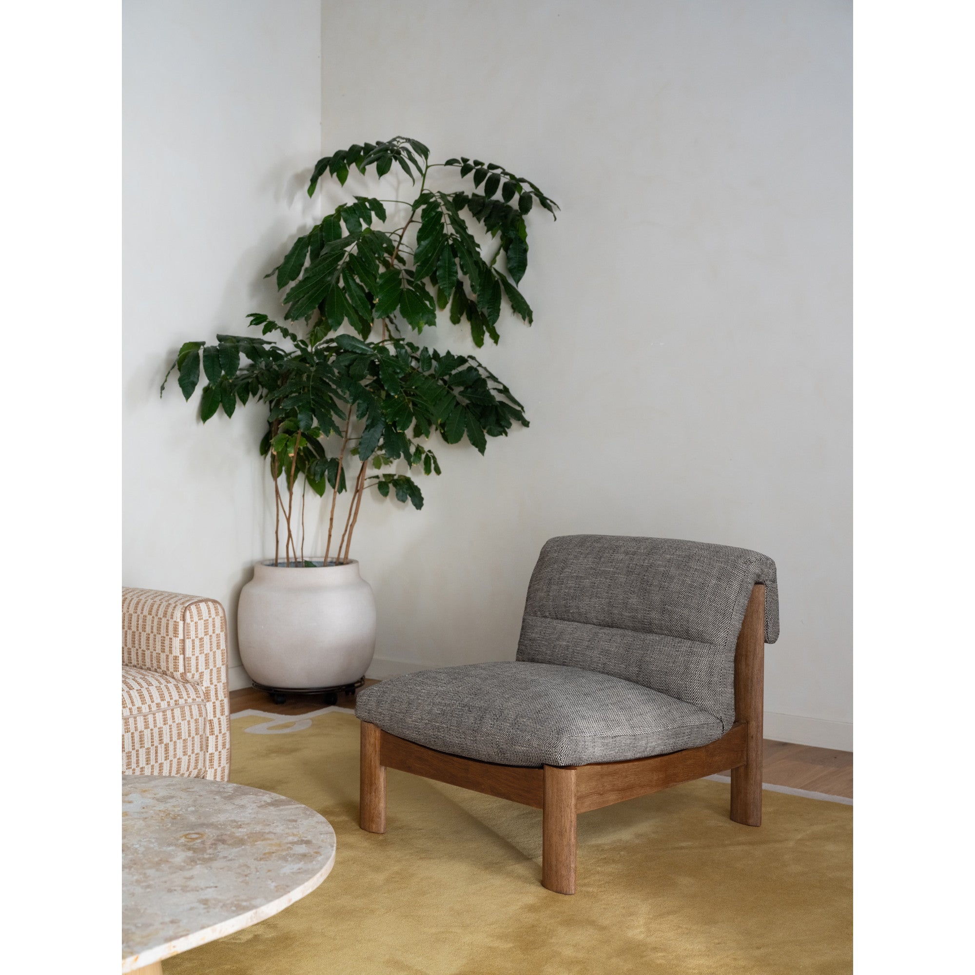 Pierce Accent Chair Flecked Black by Moe's Home Collection - view 2