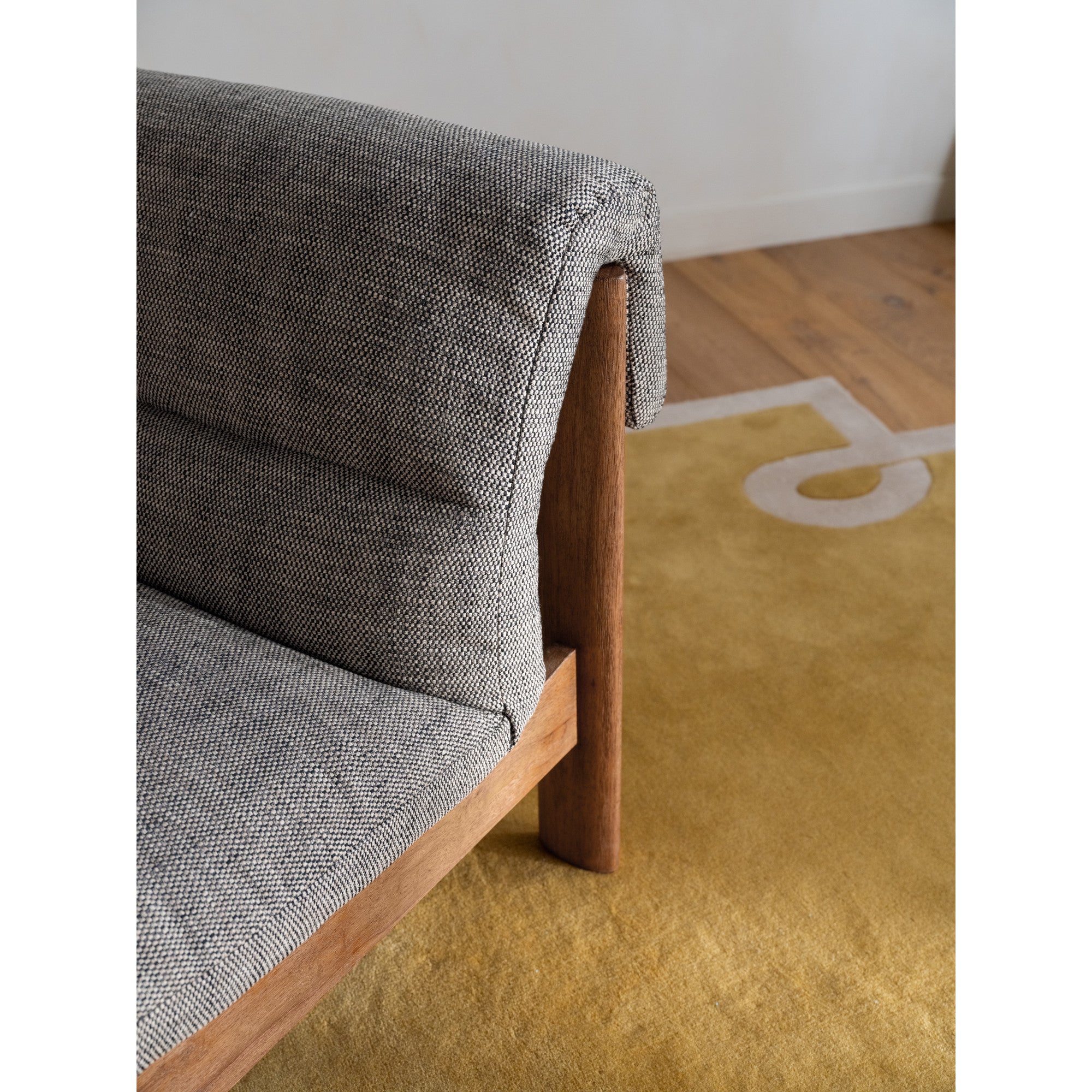 Pierce Accent Chair Flecked Black by Moe's Home Collection - view 4
