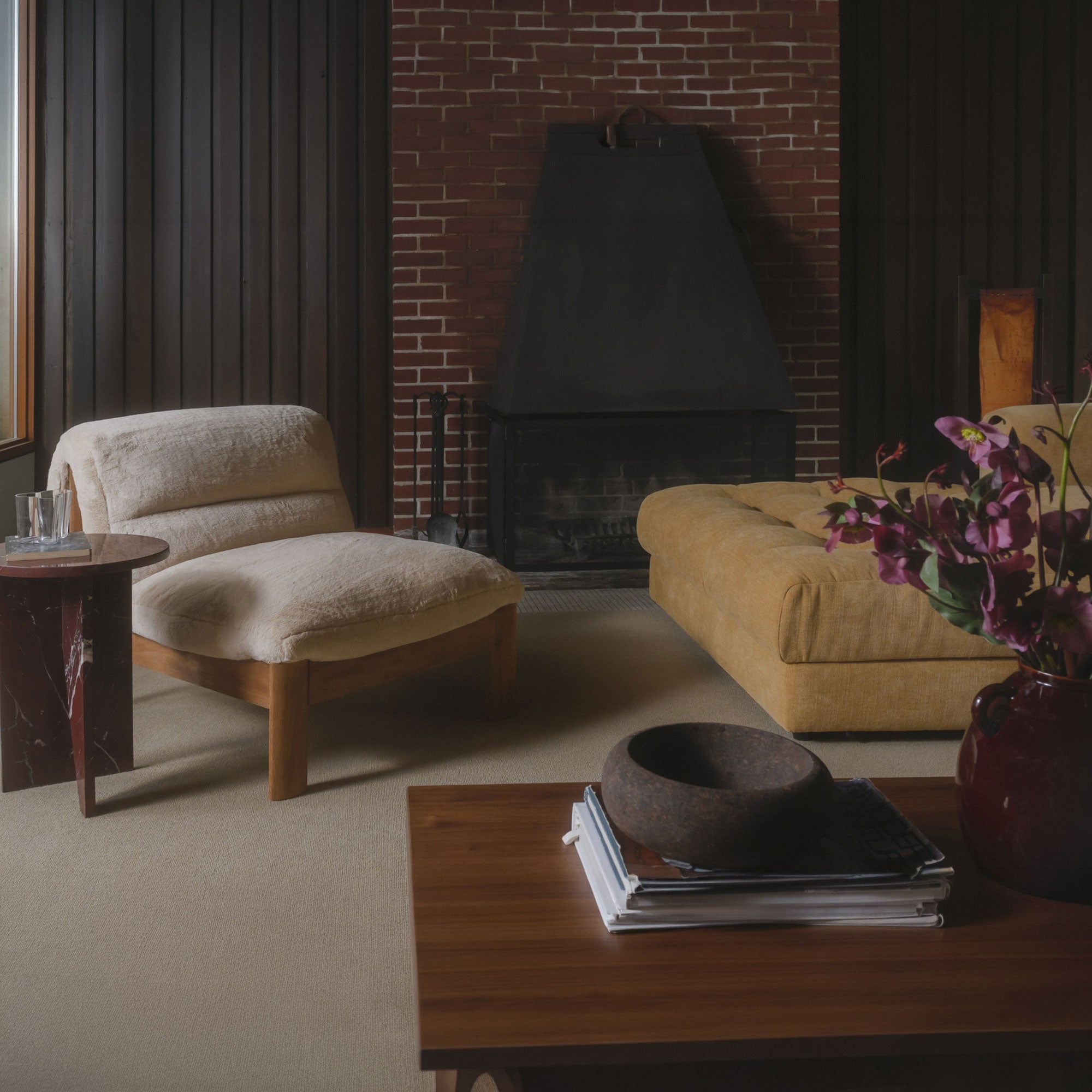Pierce Accent Chair Faux Fur by Moe's Home Collection - view 3