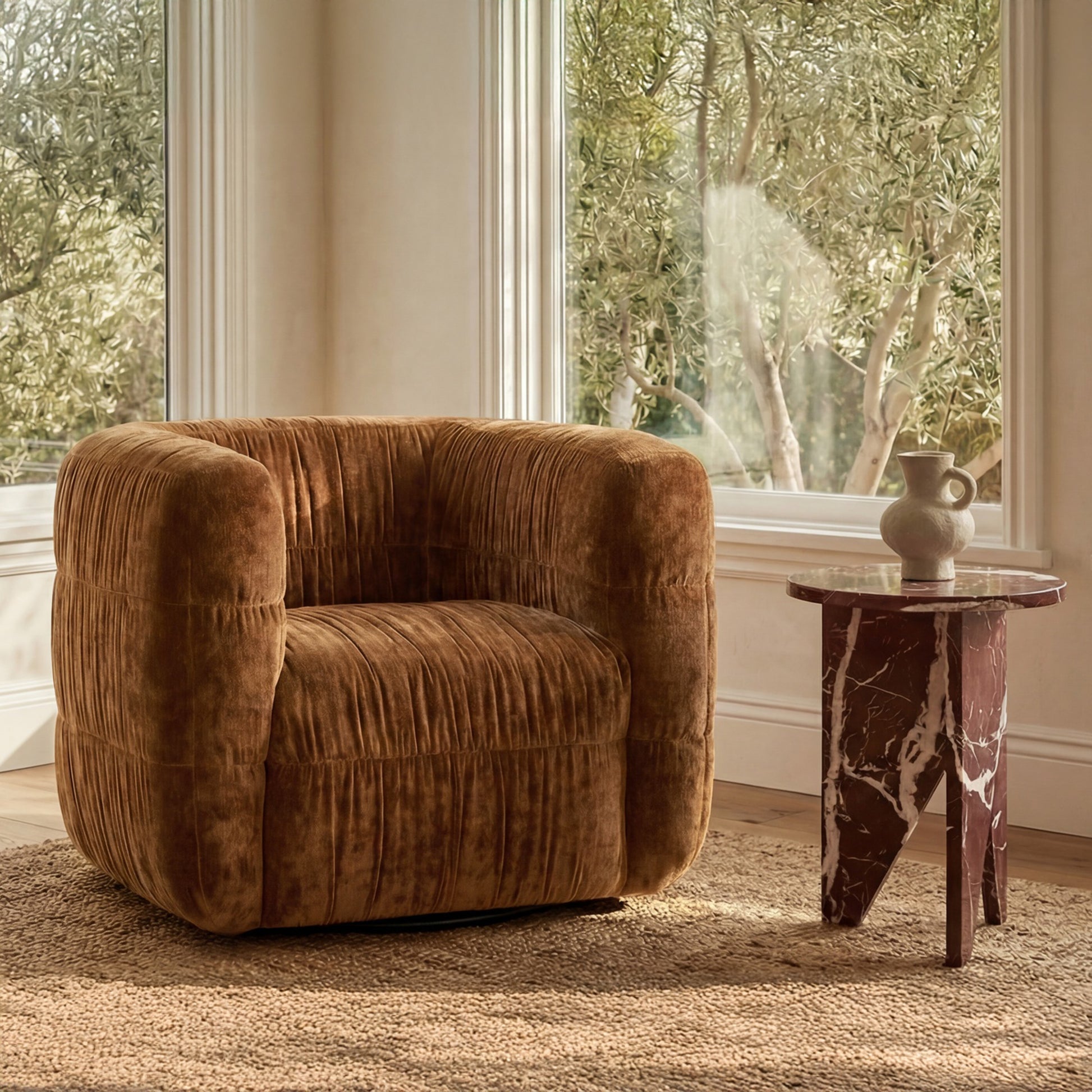 Robson Swivel Chair Toffee by Moe's Home Collection - view 2