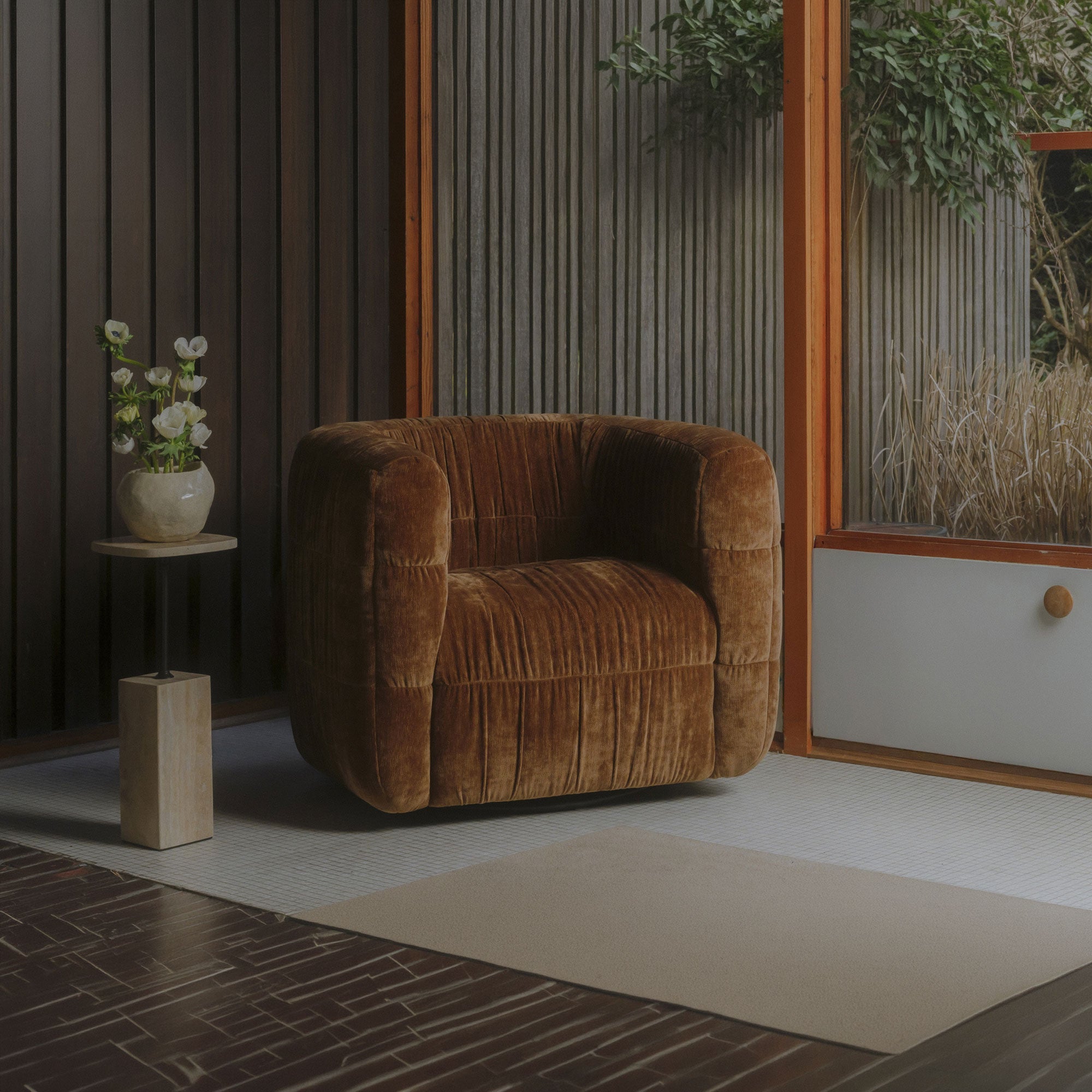 Robson Swivel Chair Toffee by Moe's Home Collection - view 3