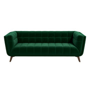 Addison Large Green Velvet Sofa