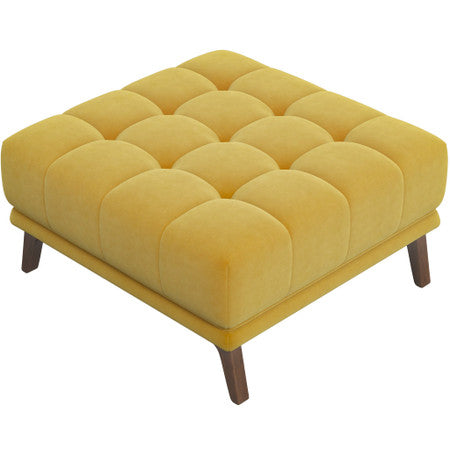 Addison Square Upholstered Ottoman - Yellow - 37"