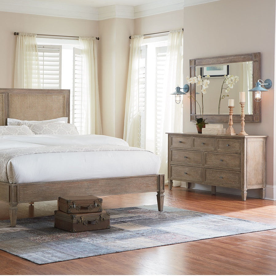 Parisian Vintage Grey Oak Mirror