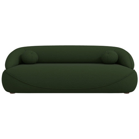 Andrew Dark Green Boucle Sofa - 35.5"