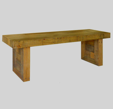 Angora Natural Reclaimed Wood Dining Bench 71"