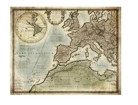 Antique map of the Roman Empire I
