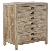 Apothecary Reclaimed Wood 4 Drawer Small Chest