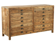 Apothecary Reclaimed Wood 8 Drawer Dresser