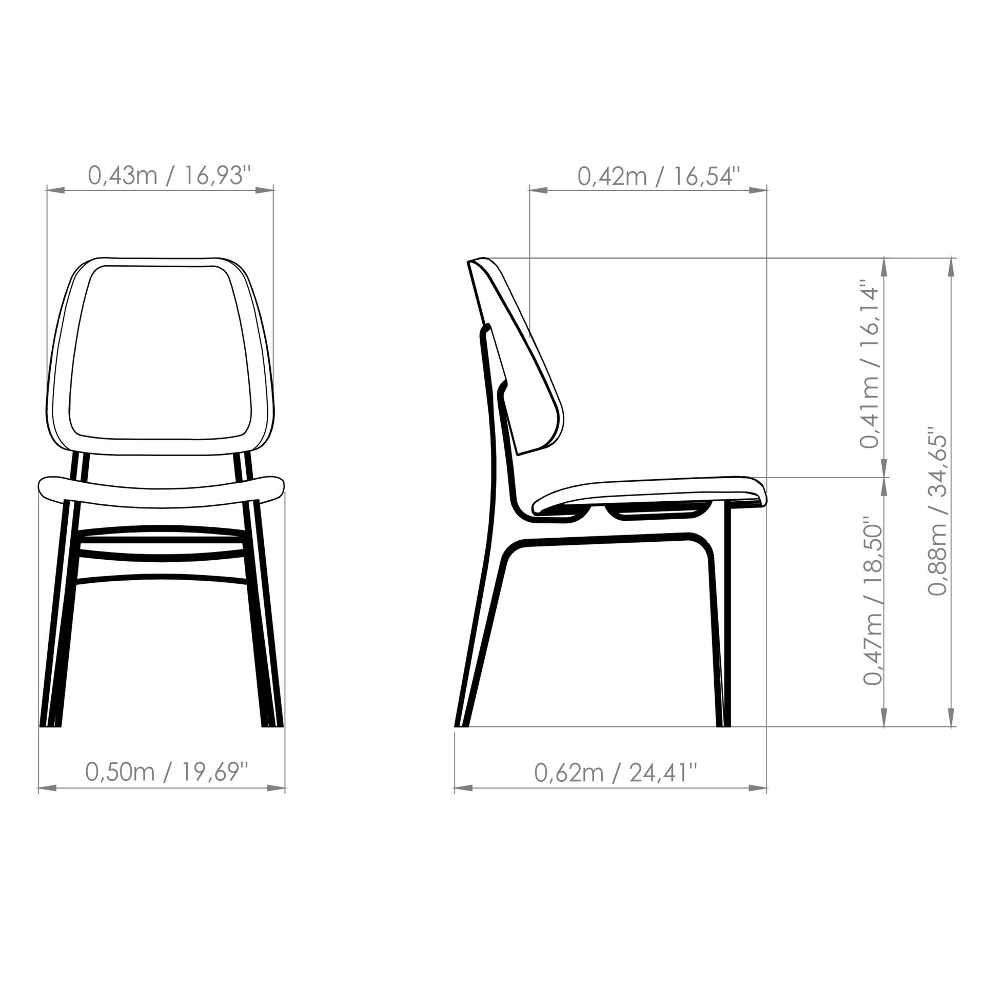 Ariel Side Chair by Urbia