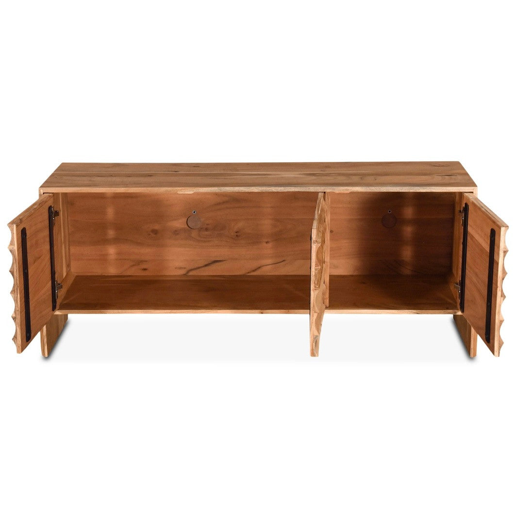 Catania Media Cabinet Natural Acacia 59"