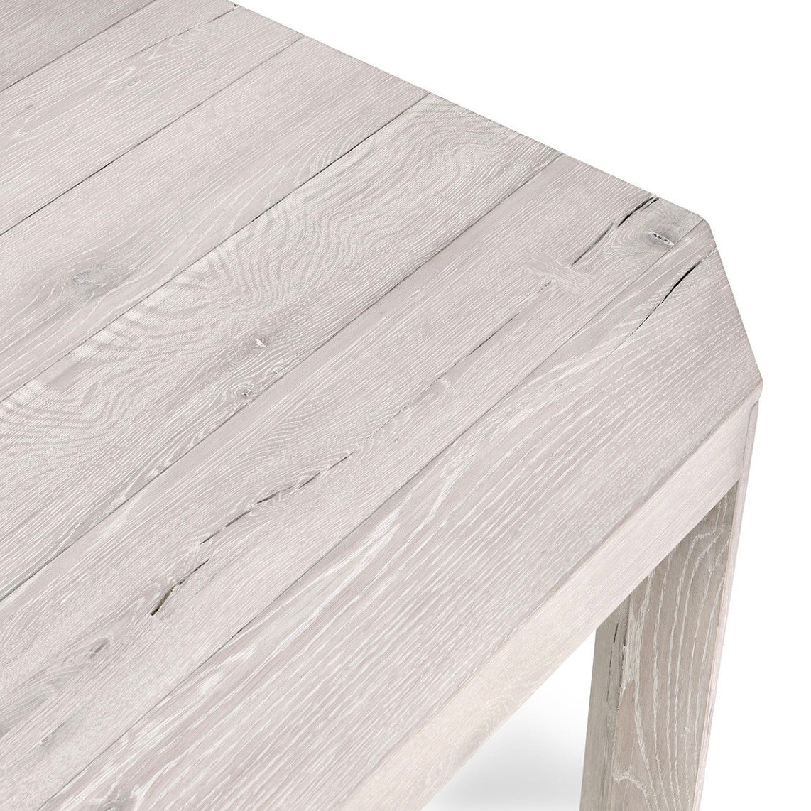 Macarthur 94" Oak Dining Table - White