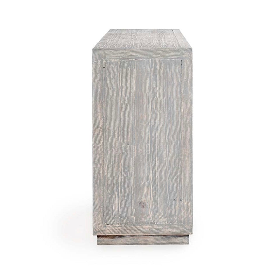 Chandler 4-Door Reclaimed Wood Sideboard in Antique Blue