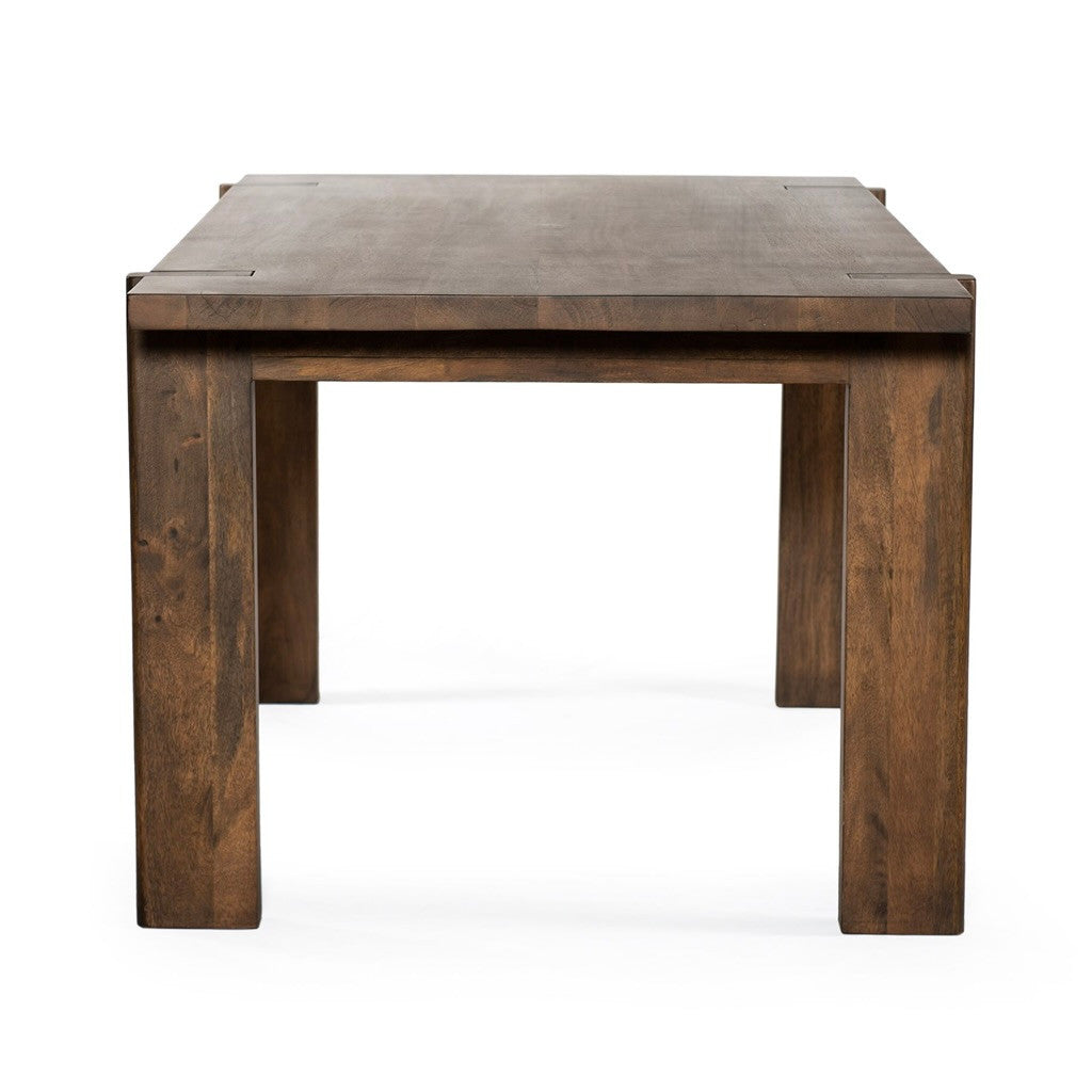 Oak Park Mango Wood Rectangular Dining Table Acorn Brown 72"
