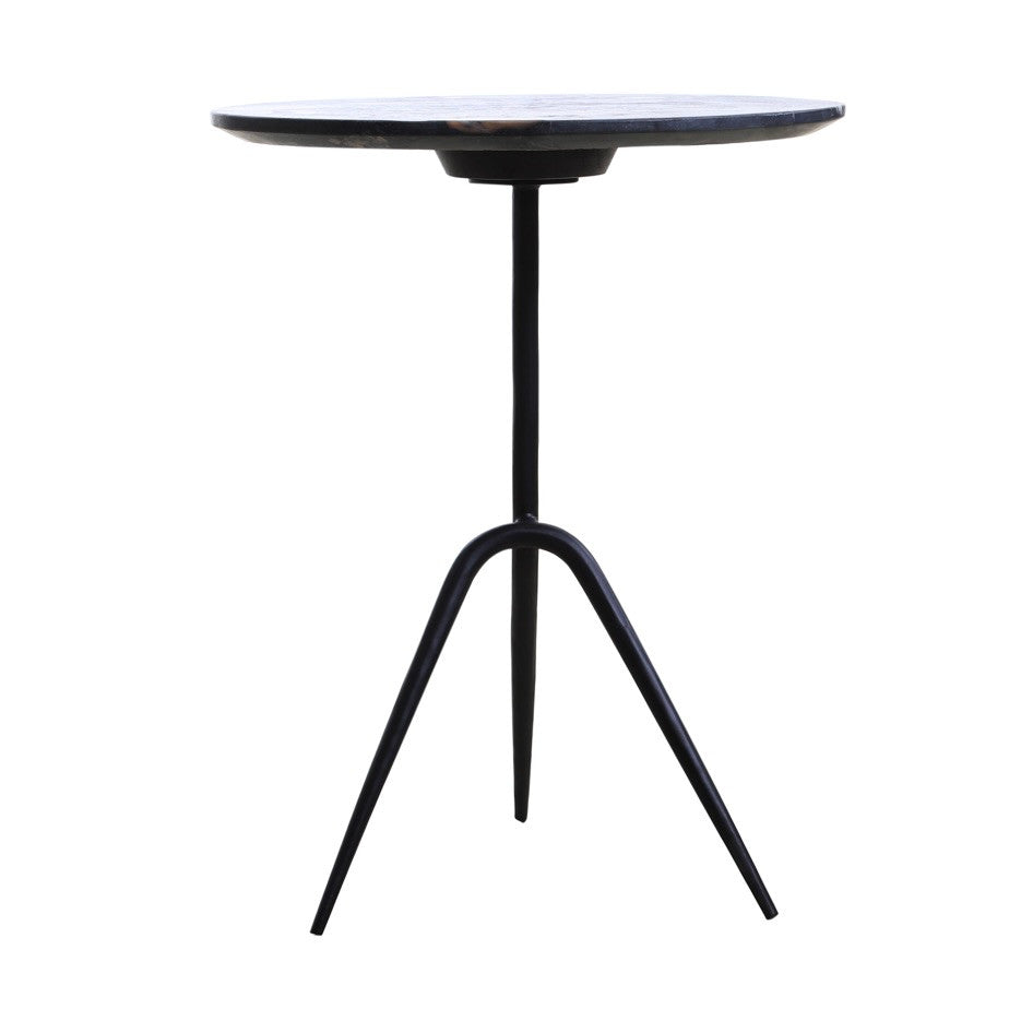 Sperre 18" Round Accent Table with Norigo Marble