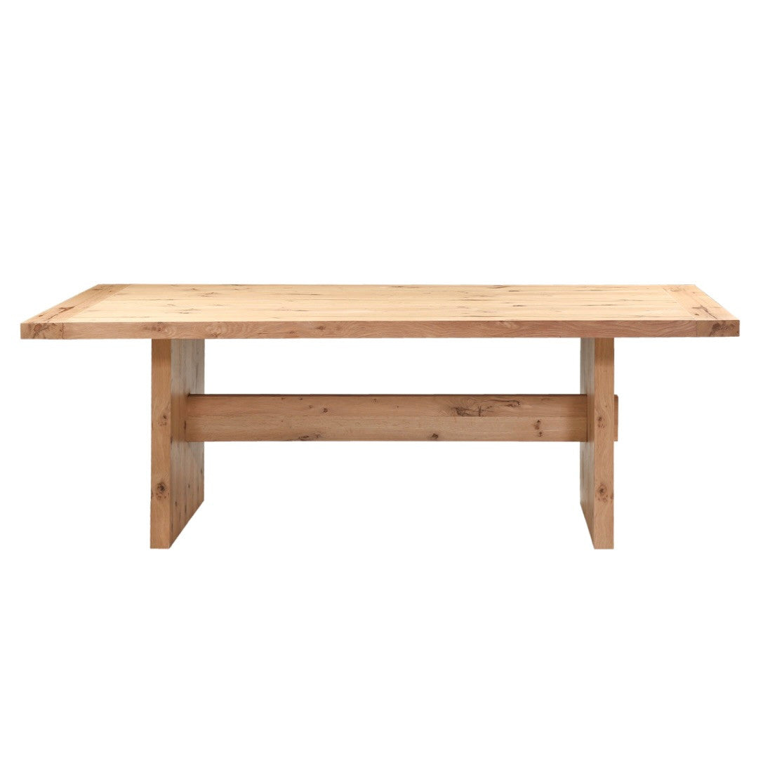 Flagstaff 85" Dining Table in Natural Distressed Oak