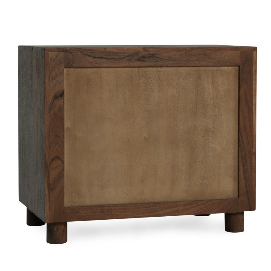 Jackson Acacia Wood 2-Drawer Nightstand 30"