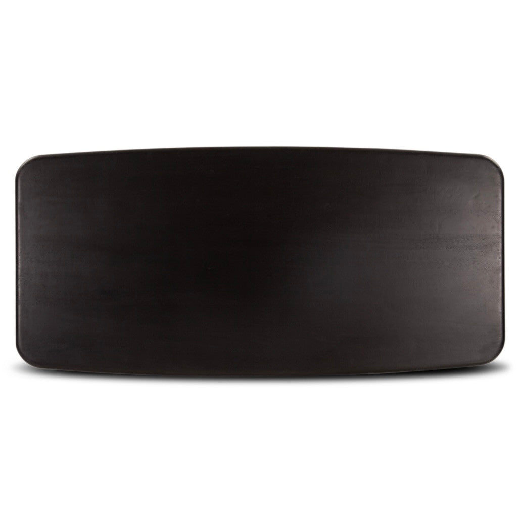 Helsinki 80" Mango Wood Dining Table Black
