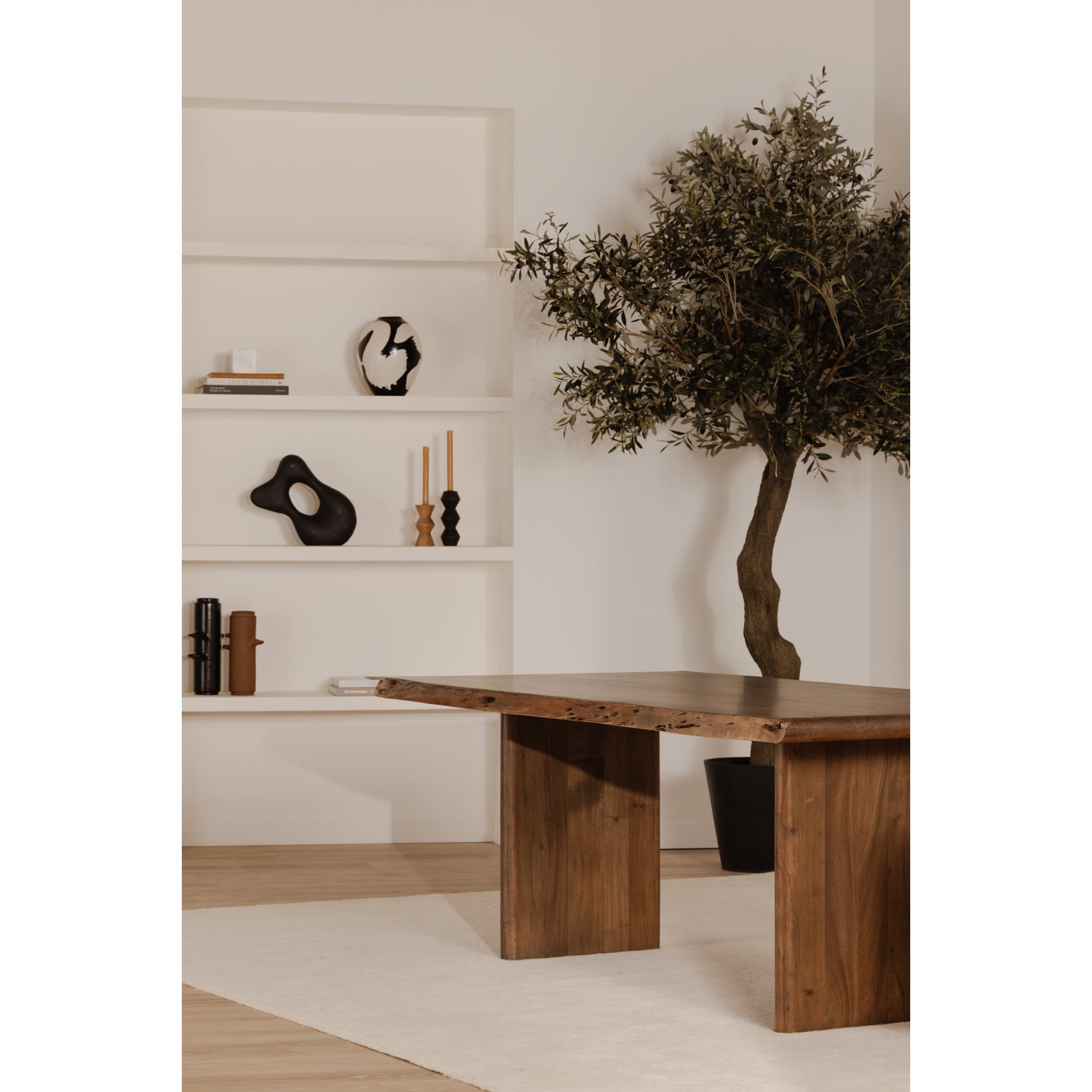 Lila Large Dining Table Brown by Moe's Home Collection - view 3
