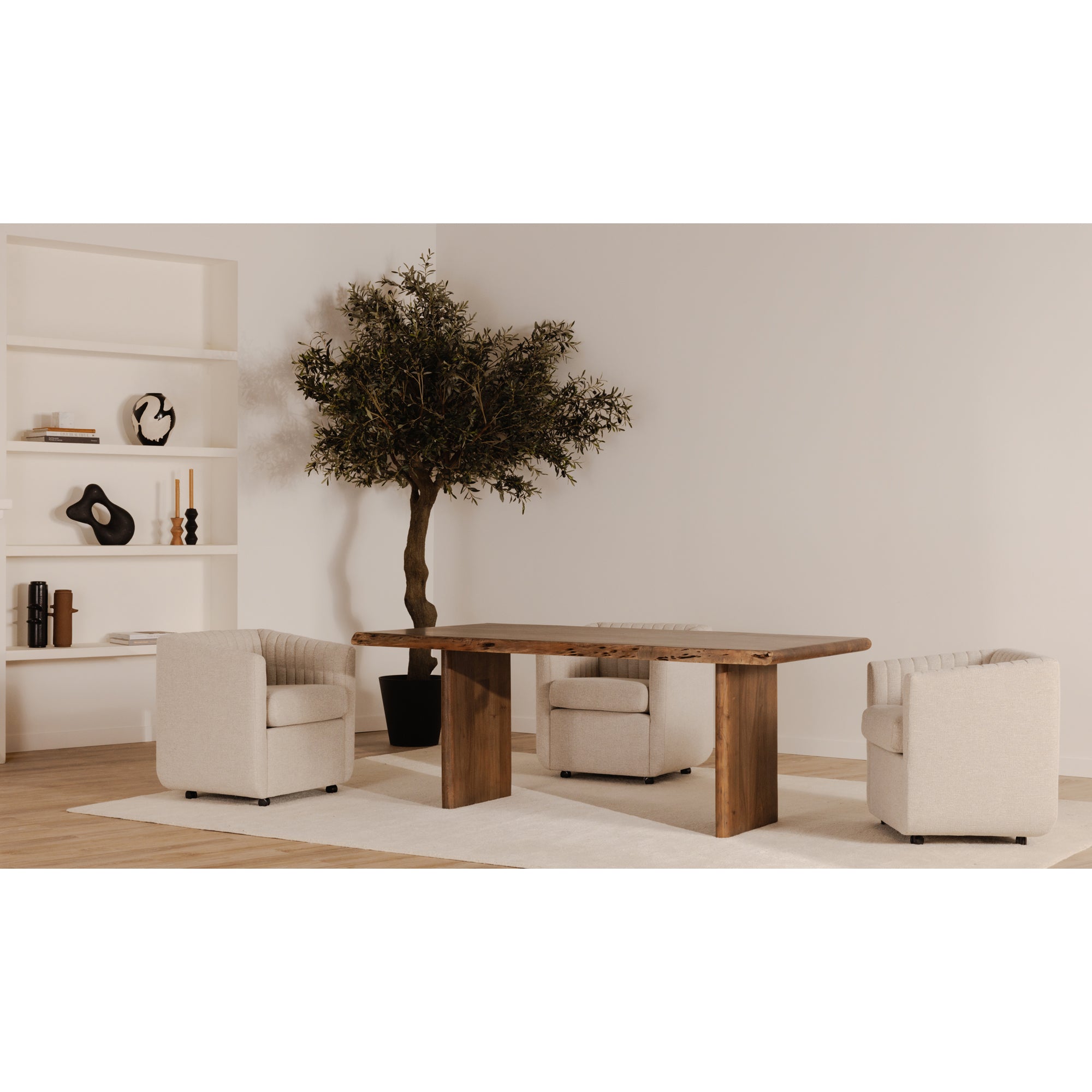 Lila Small Dining Table Brown by Moe's Home Collection - view 4