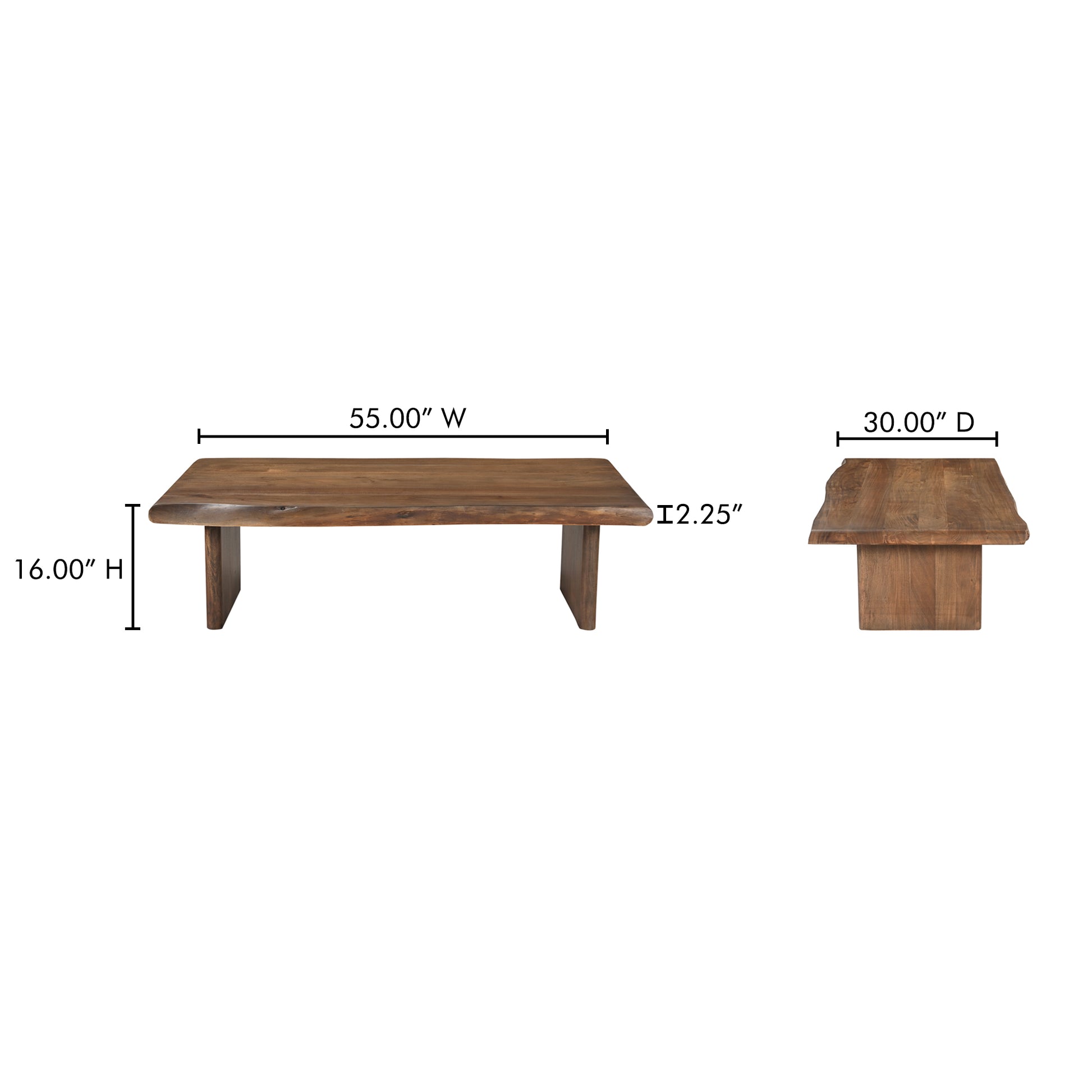 Lila Coffee Table Brown by Moe's Home Collection - view 5