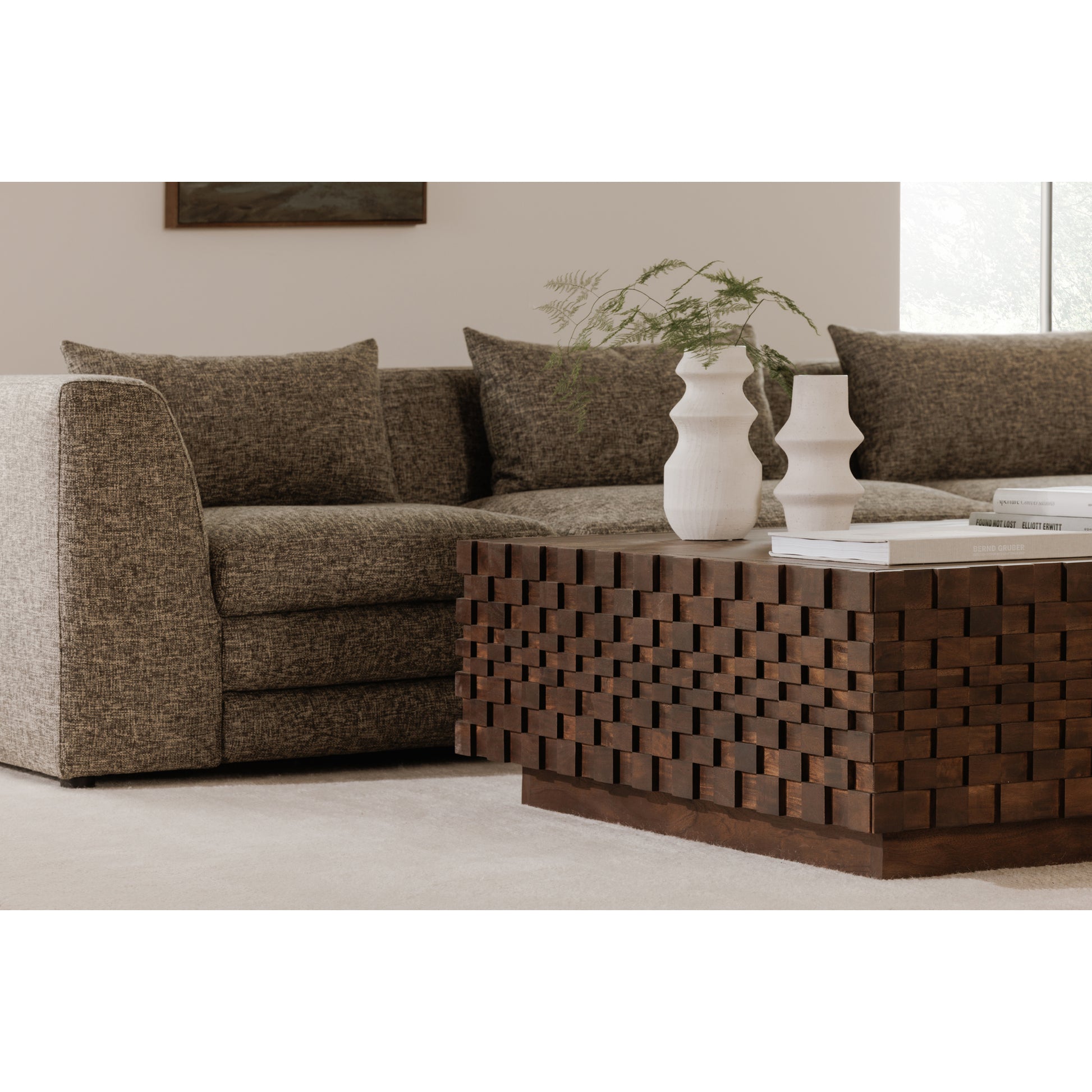 Easton Storage Coffee Table Brown by Moe's Home Collection - view 2