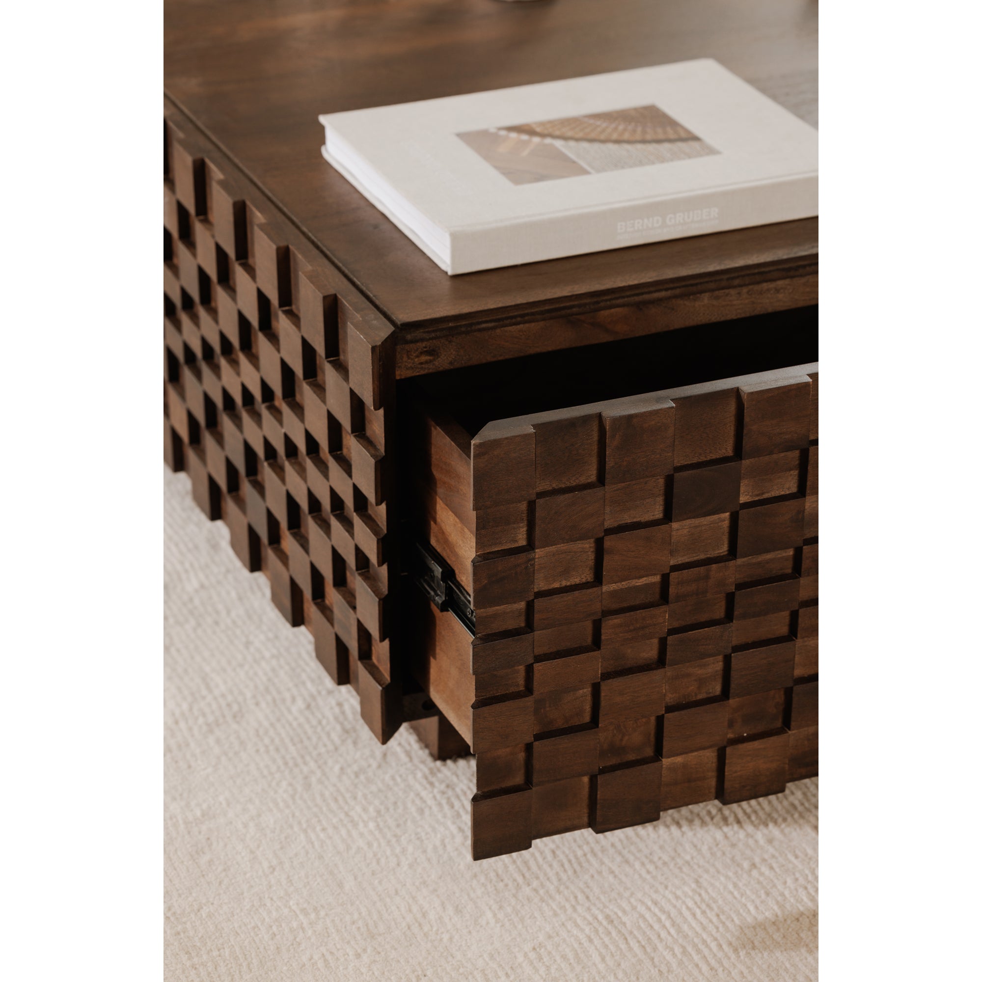 Easton Storage Coffee Table Brown by Moe's Home Collection - view 3