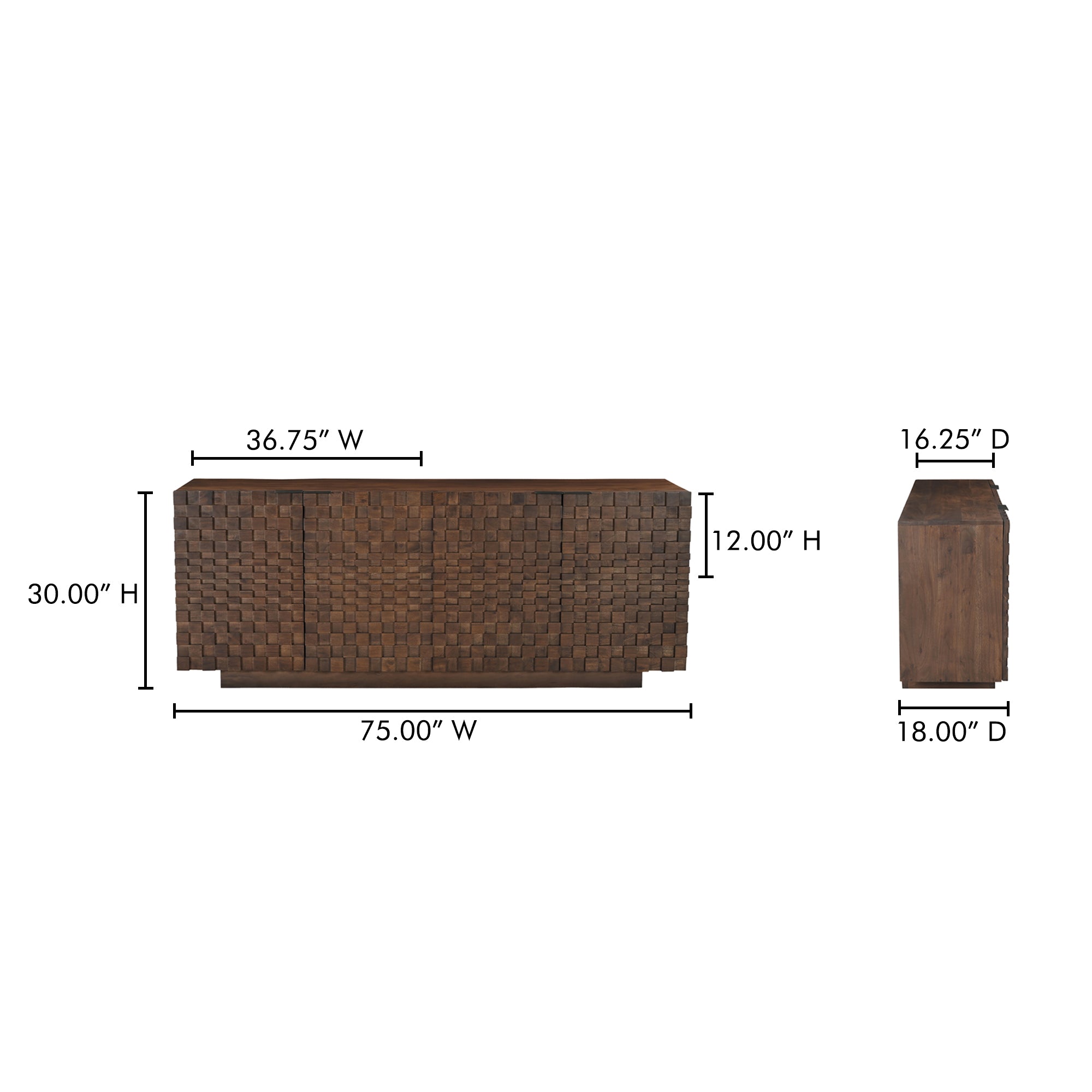 Easton Sideboard Brown by Moe's Home Collection - view 5