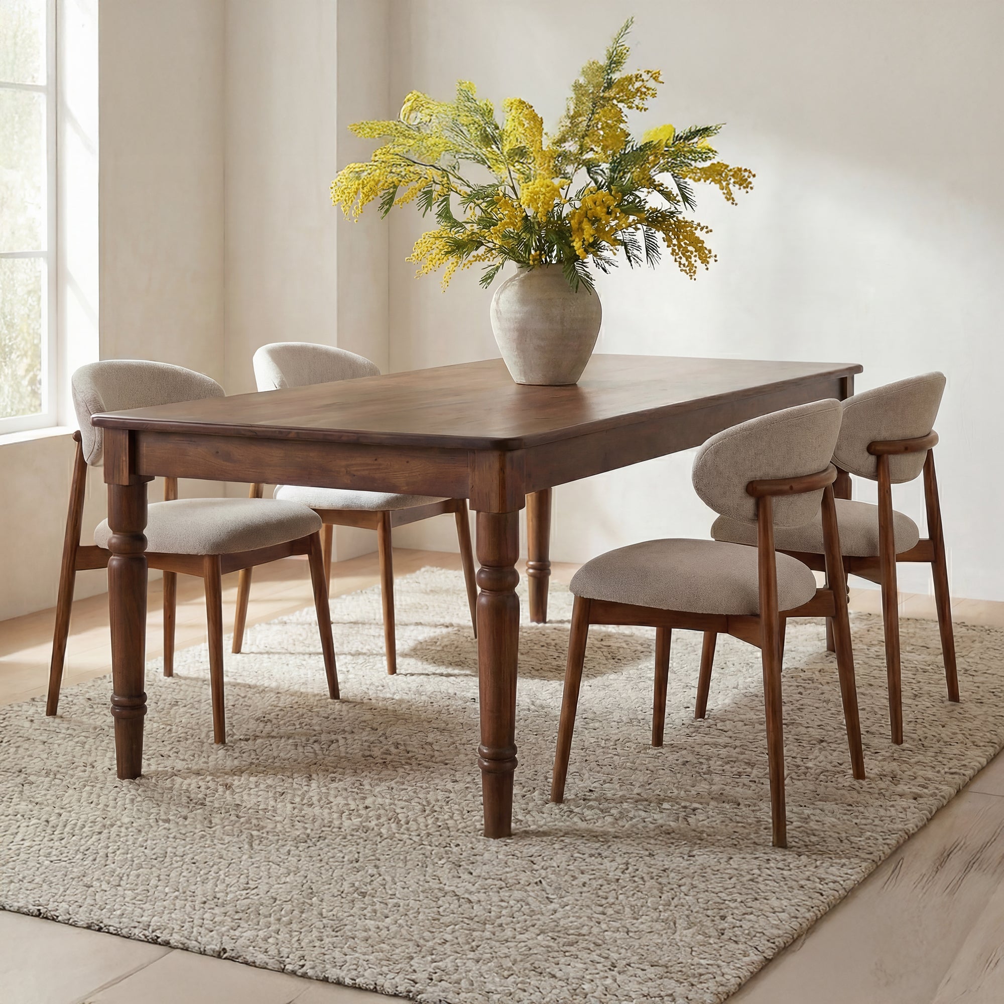 Russet Dining Table Brown by Moe's Home Collection - view 5