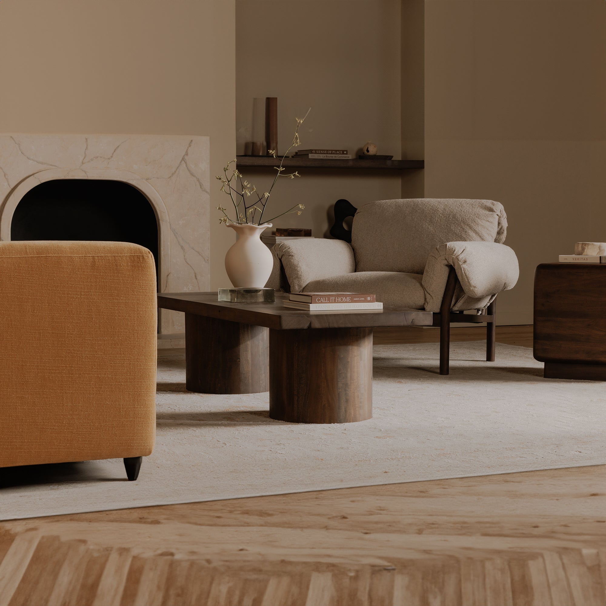 Hadley Coffee Table Warm Brown by Moe's Home Collection - view 4