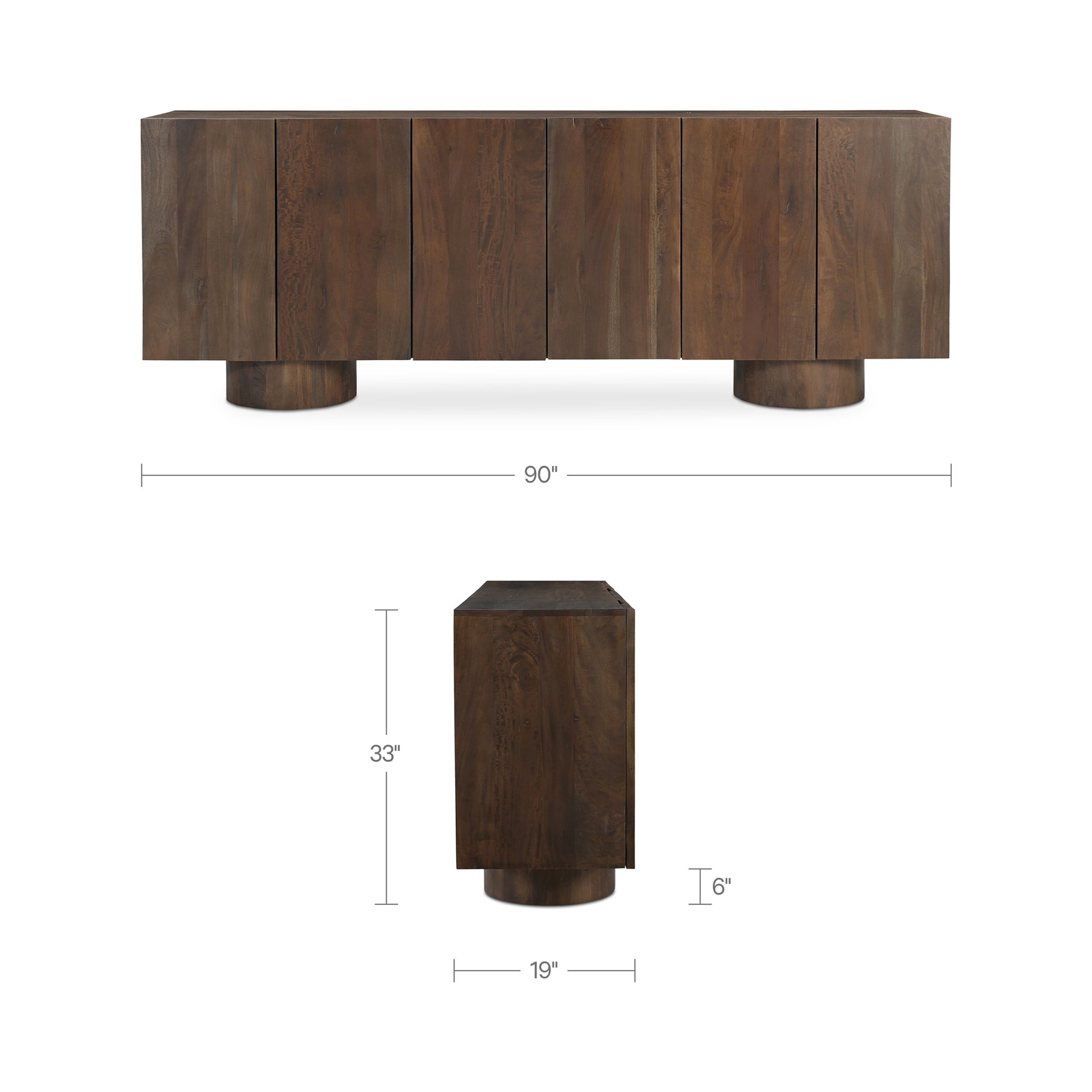 Hadley Sideboard Warm Brown by Moe's Home Collection - view 3