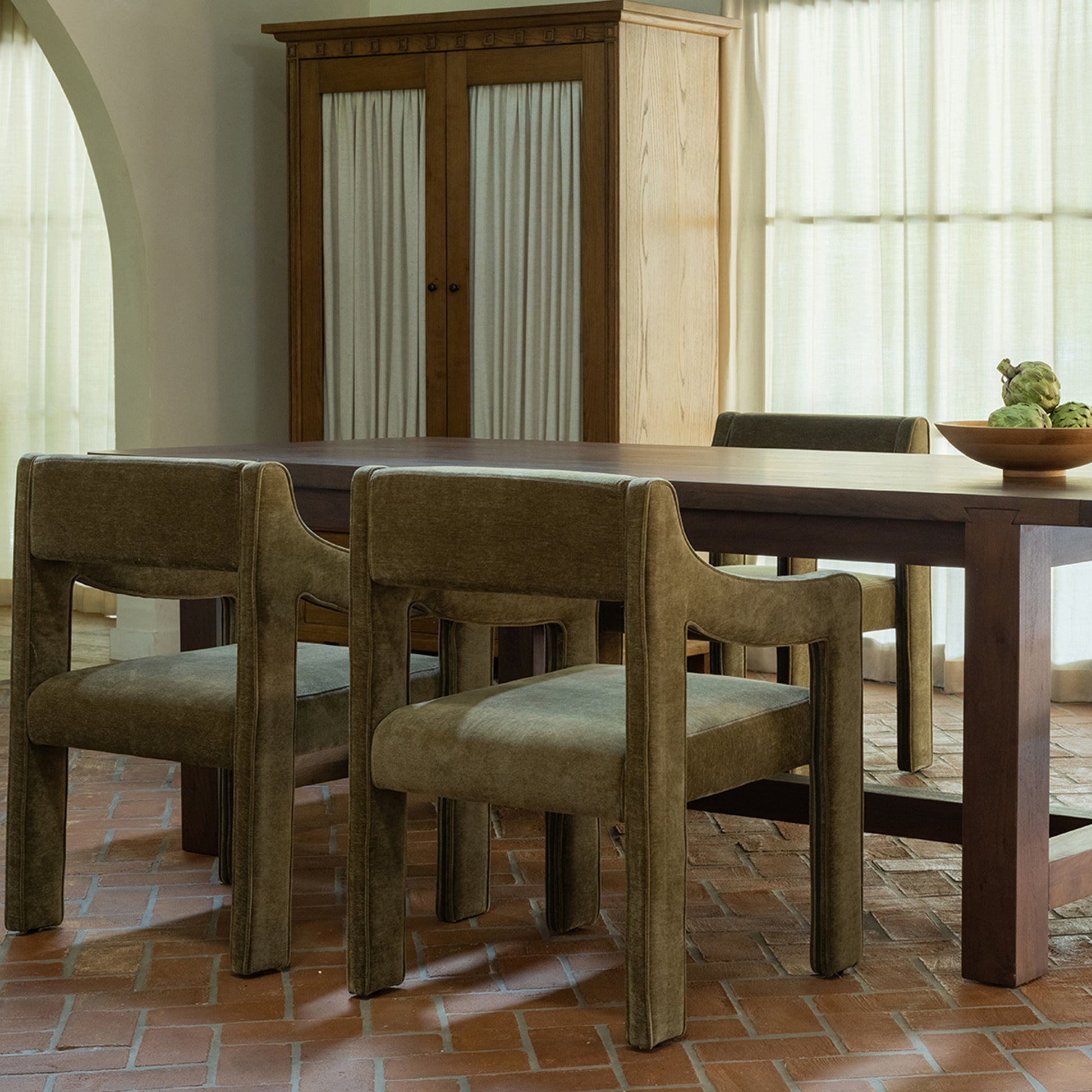 Wilson Dining Table Small Warm Brown by Moe's Home Collection - view 4