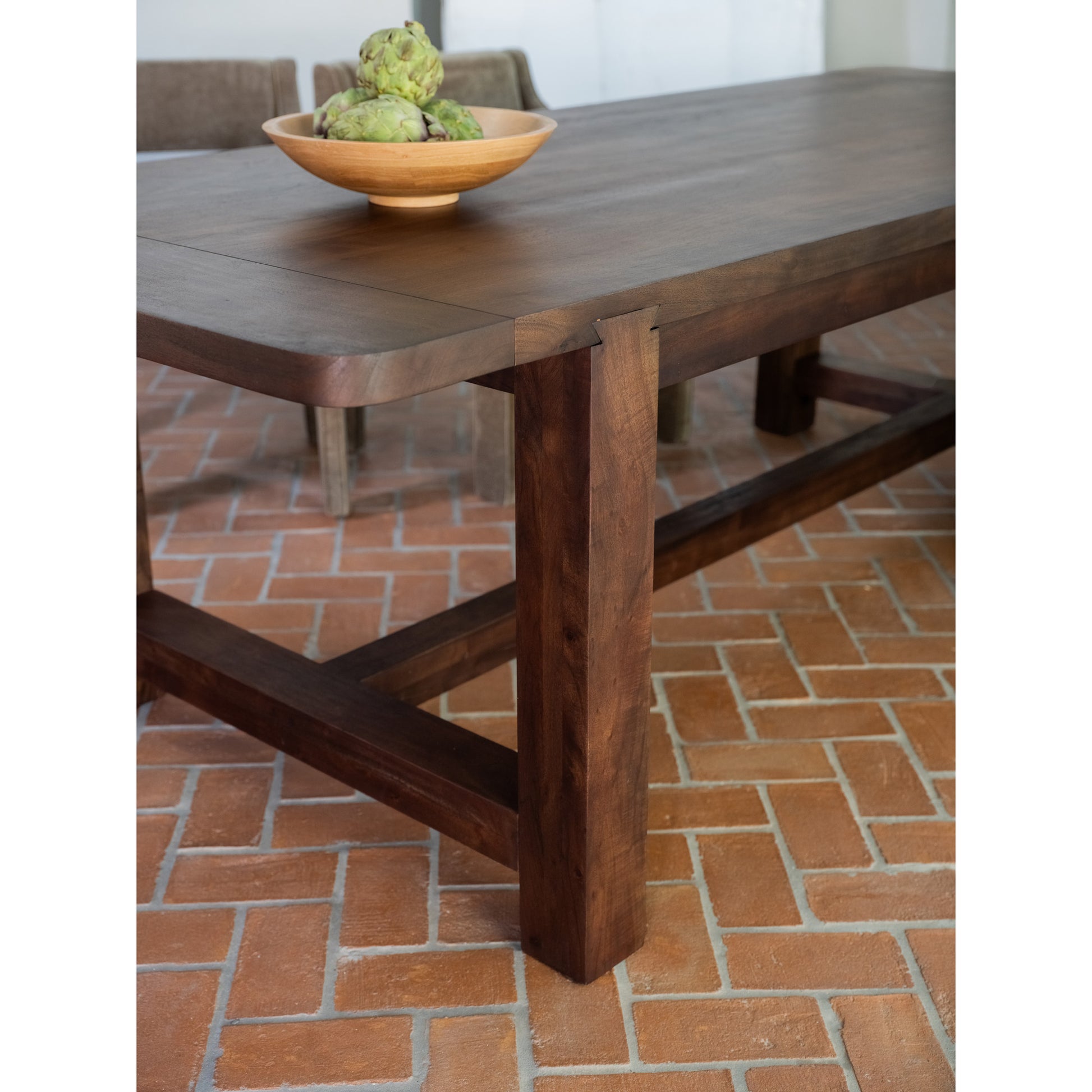 Wilson Dining Table Small Warm Brown by Moe's Home Collection - view 3