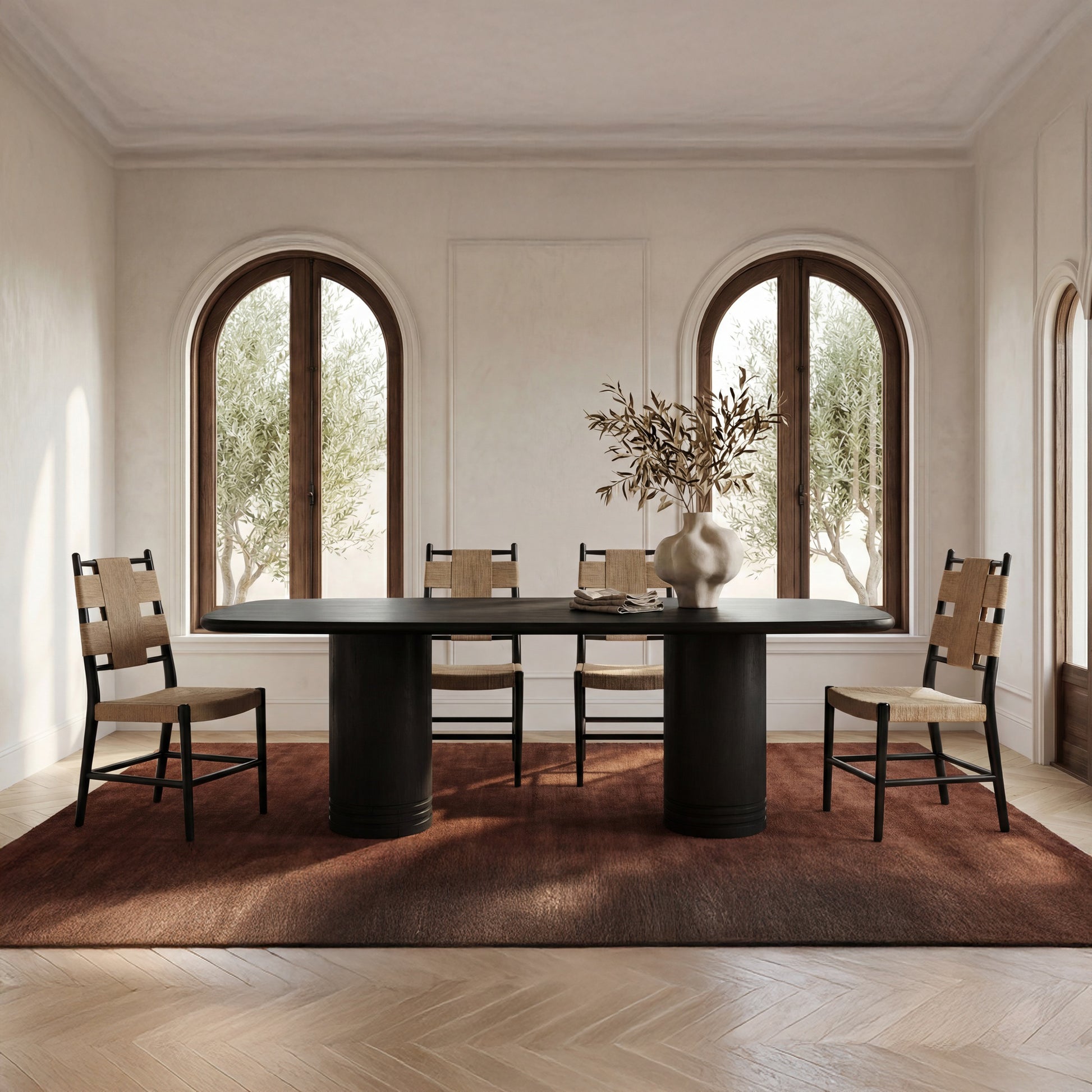 Daphne Dining Table Large Black by Moe's Home Collection - view 2