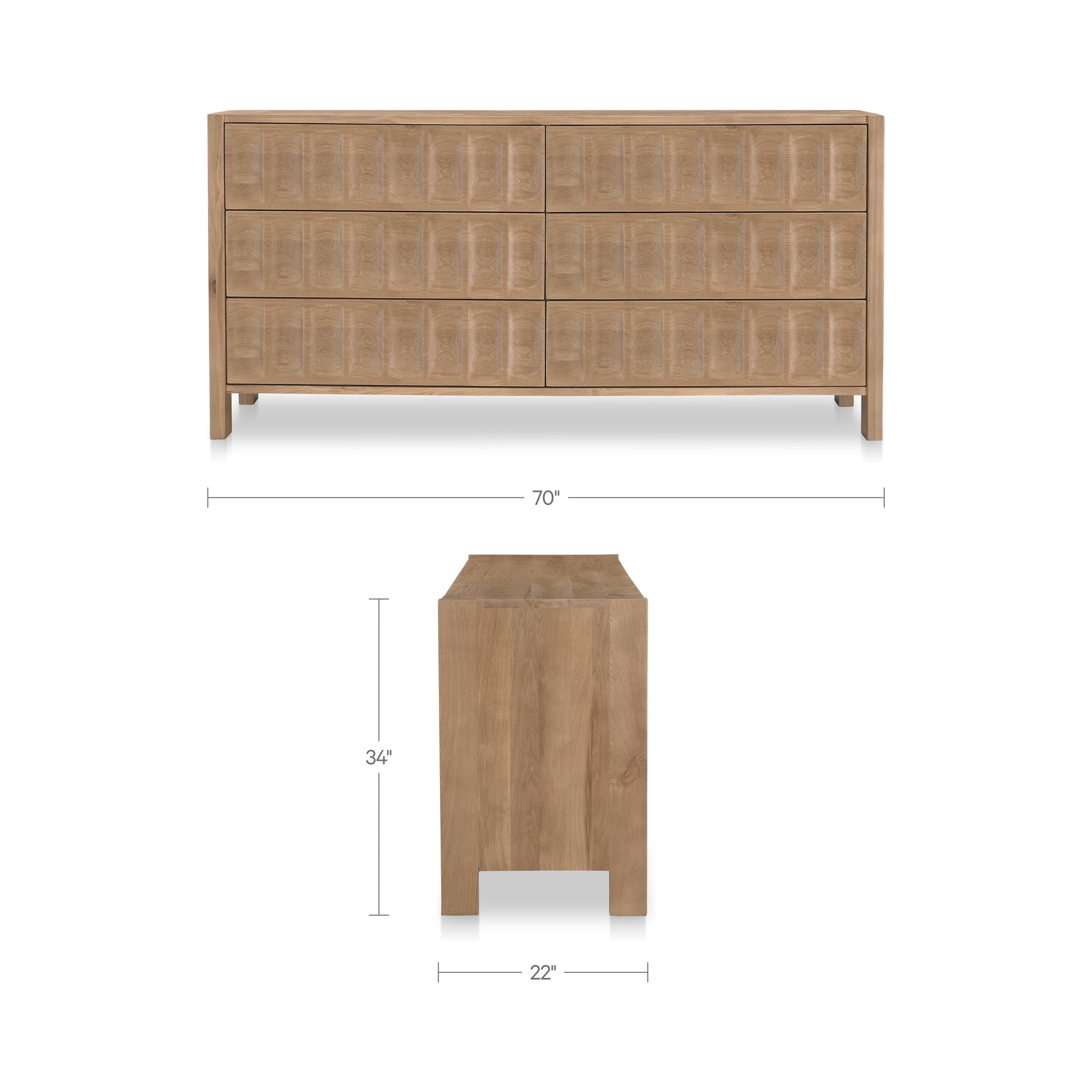 Roland Dresser Natural by Moe's Home Collection - view 3