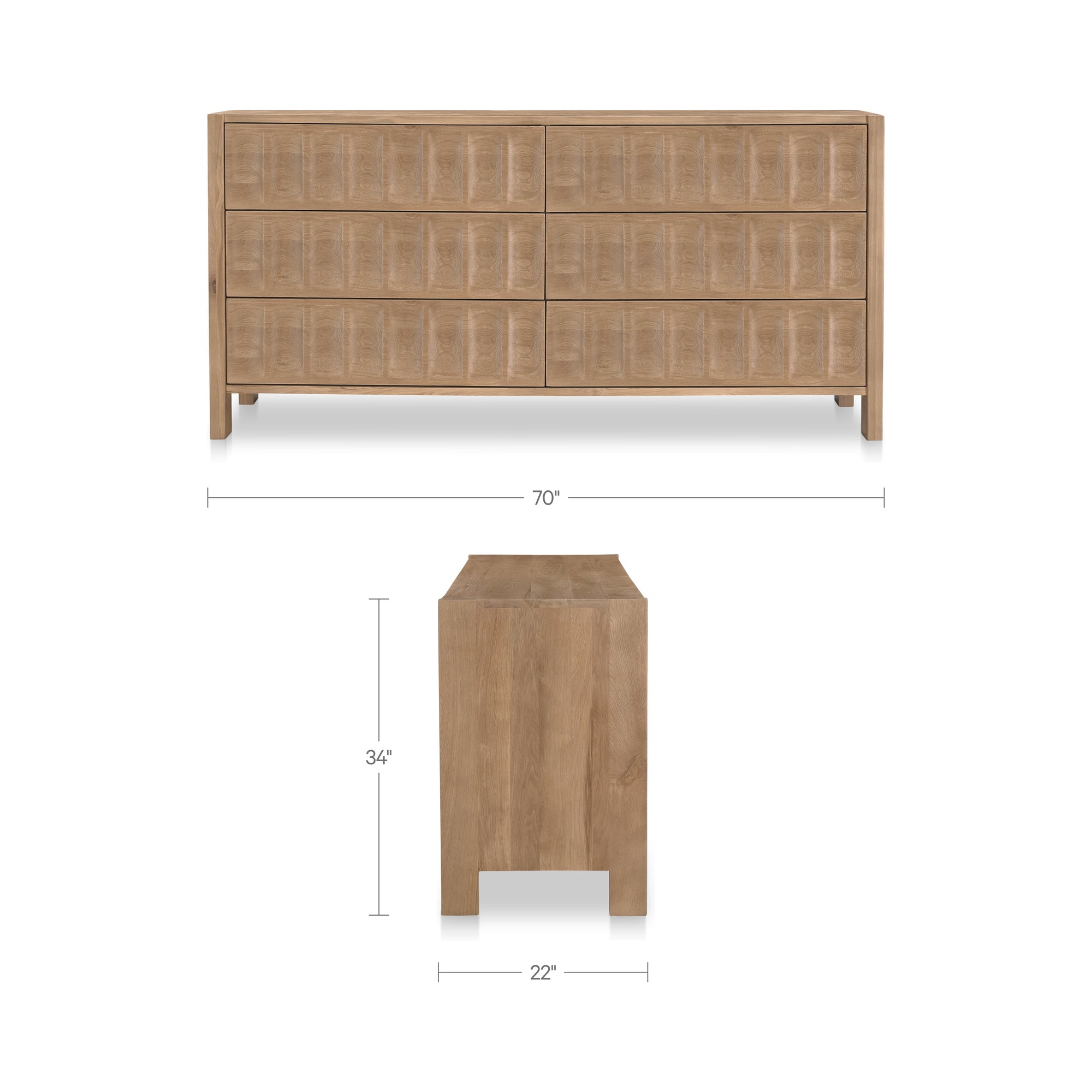 Roland Dresser Natural by Moe's Home Collection - view 3