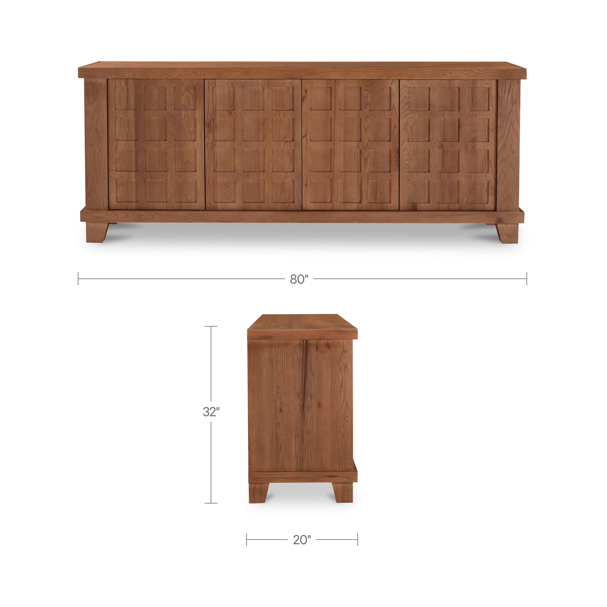 Enya Sideboard Red Oak by Moe's Home Collection - view 6