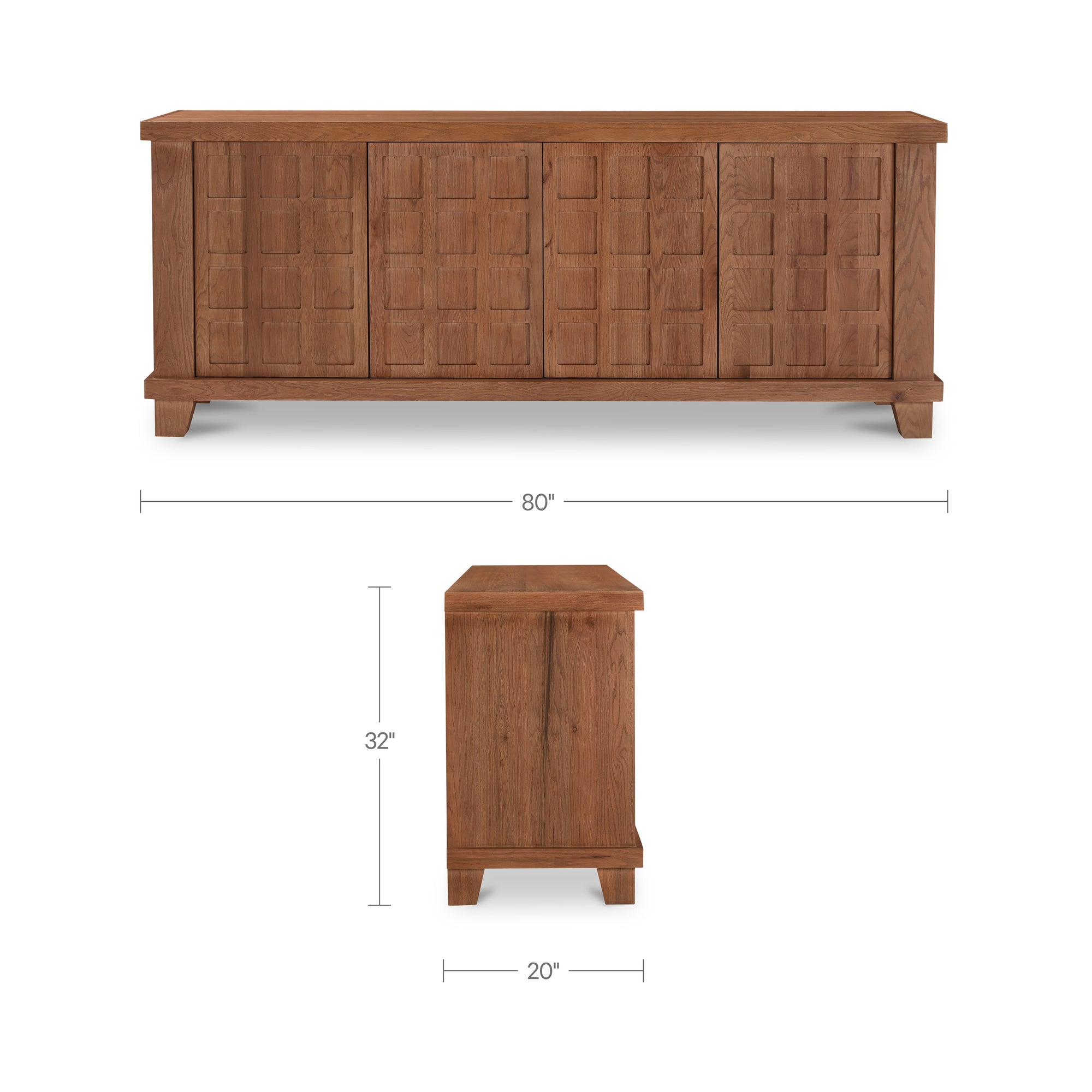 Enya Sideboard Red Oak by Moe's Home Collection - view 6