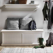 Coastal French White Trunk Storage Chest