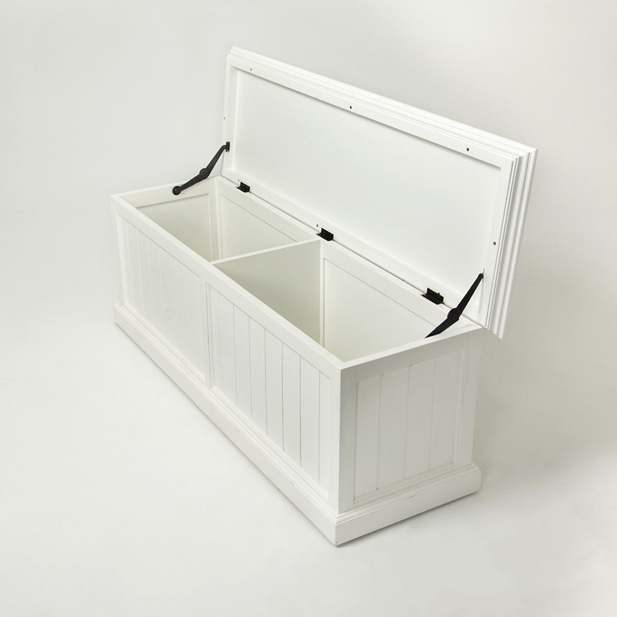 Coastal French White Trunk Storage Chest