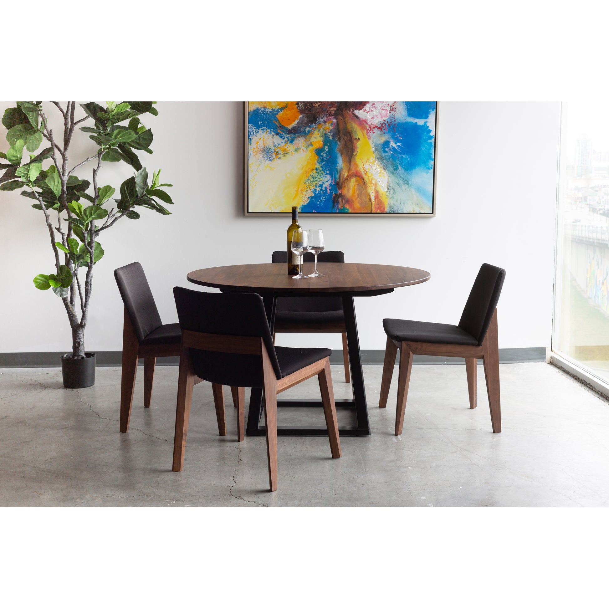Deco Dining Chair Black- Set Of Two by Moe's Home Collection - view 7