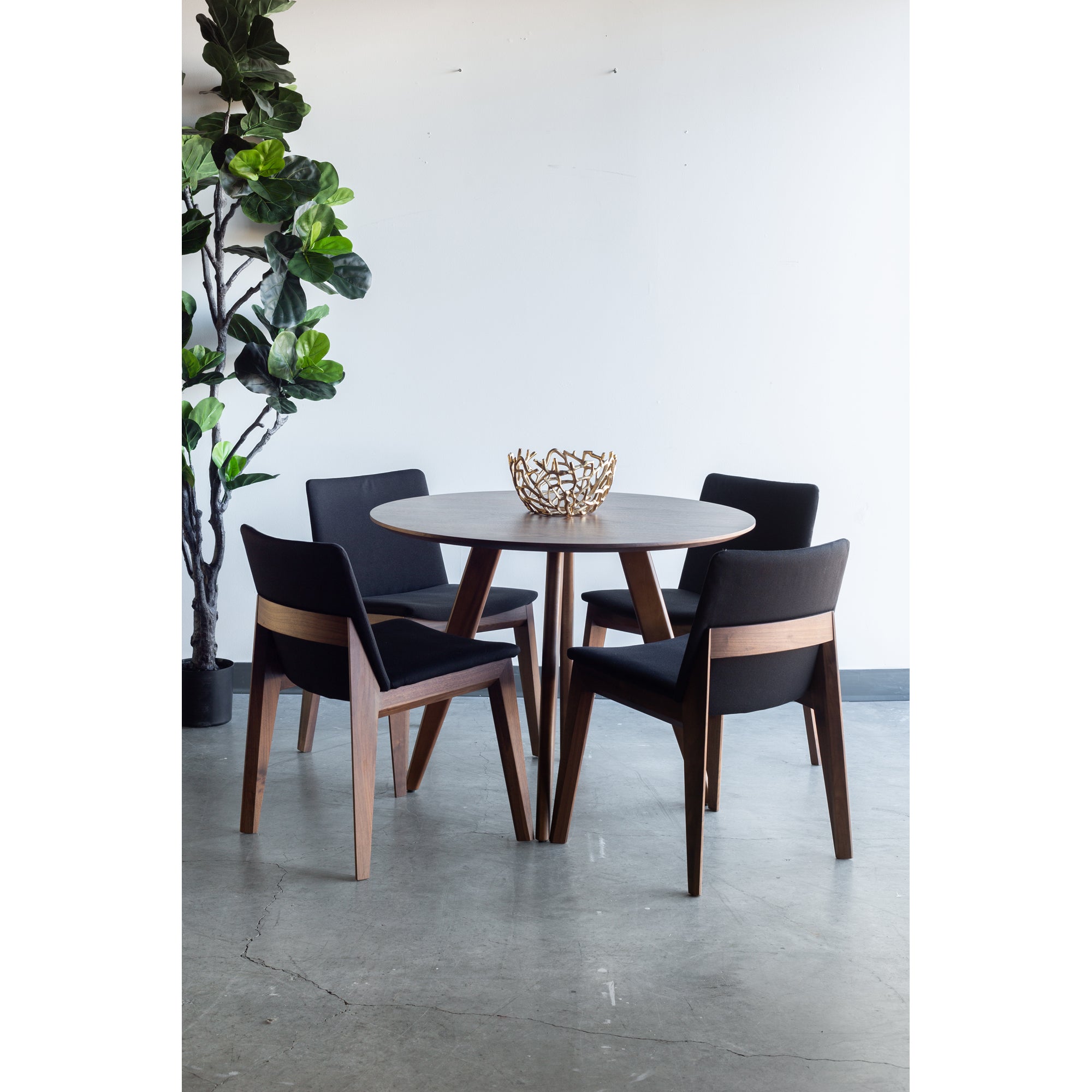 Deco Dining Chair Black- Set Of Two by Moe's Home Collection - view 8