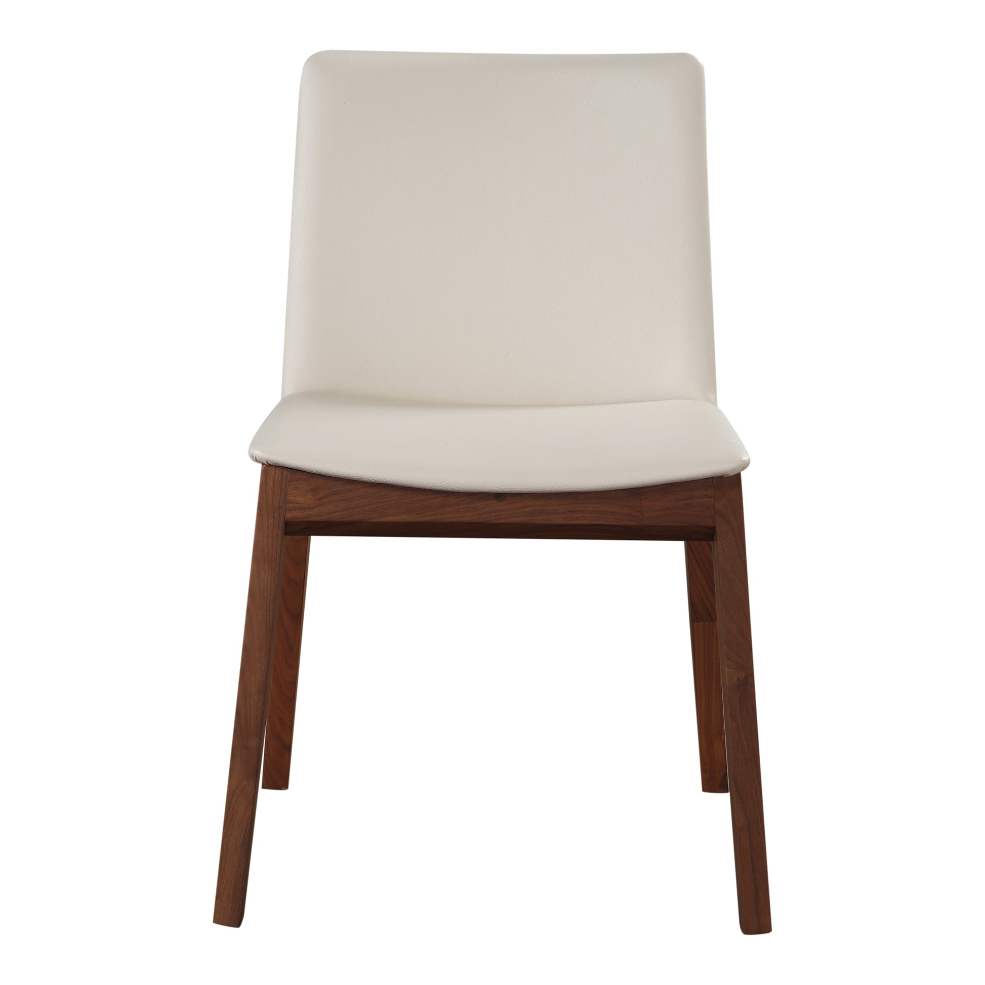 Deco Dining Chair Cream White PVC - Set Of Two by Moe's Home Collection - view 3