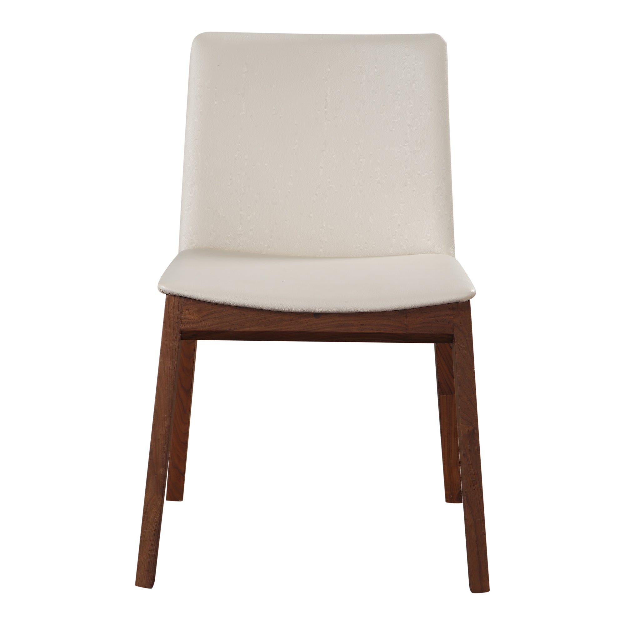 Deco Dining Chair Cream White PVC - Set Of Two by Moe's Home Collection - view 3