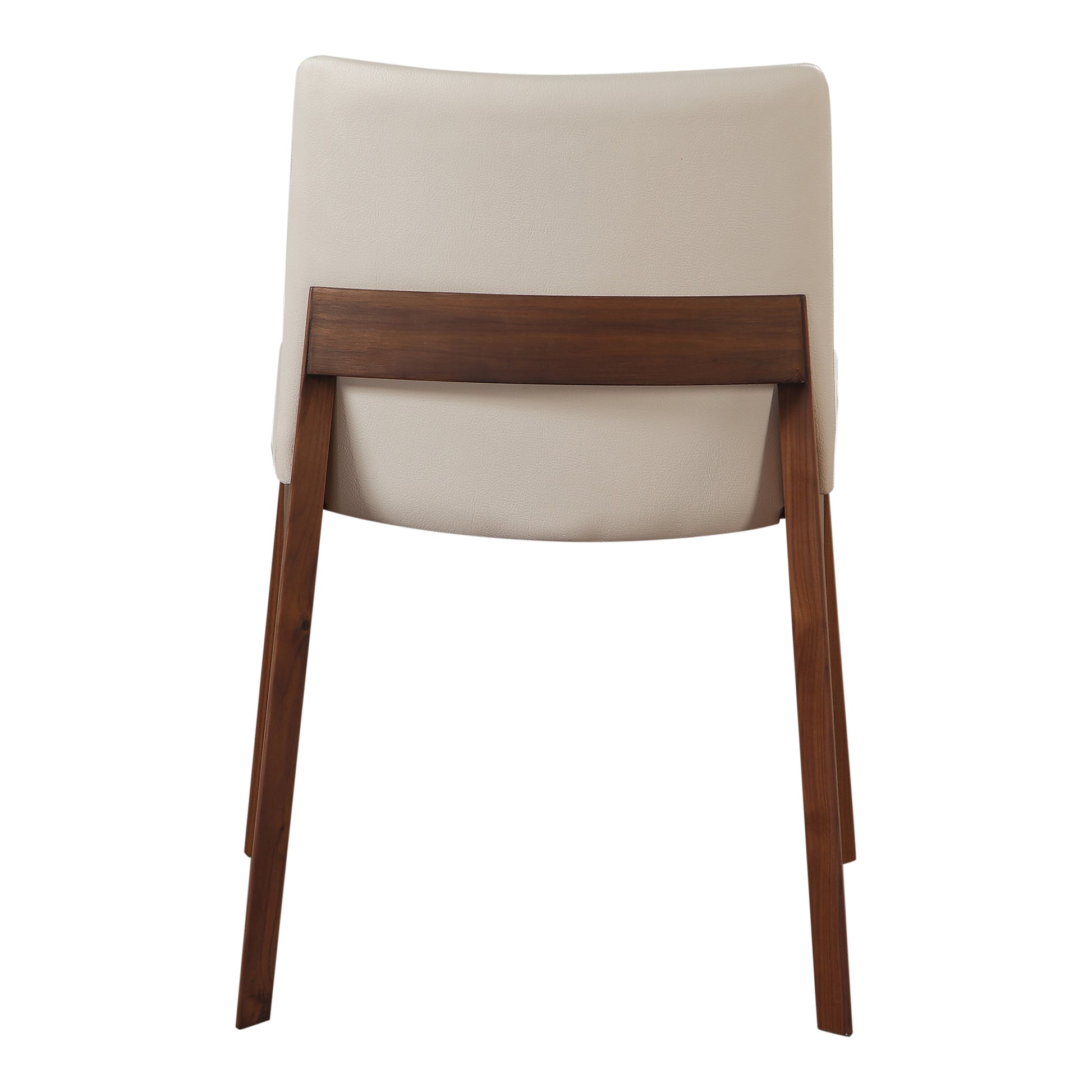 Deco Dining Chair Cream White PVC - Set Of Two by Moe's Home Collection - view 5