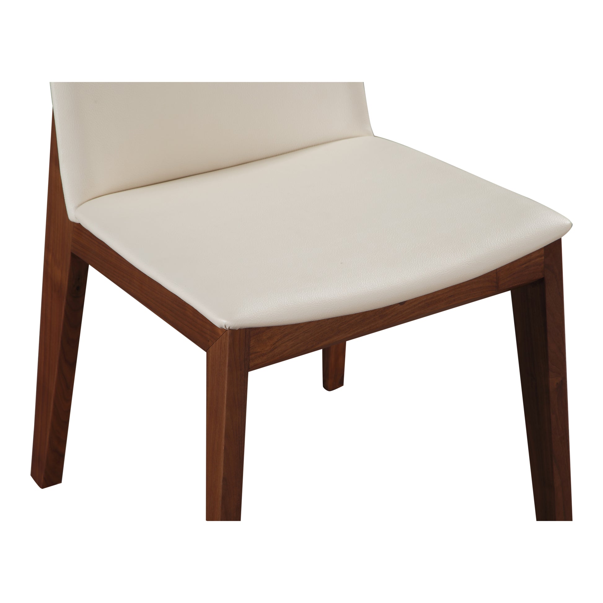 Deco Dining Chair Cream White PVC - Set Of Two by Moe's Home Collection - view 6