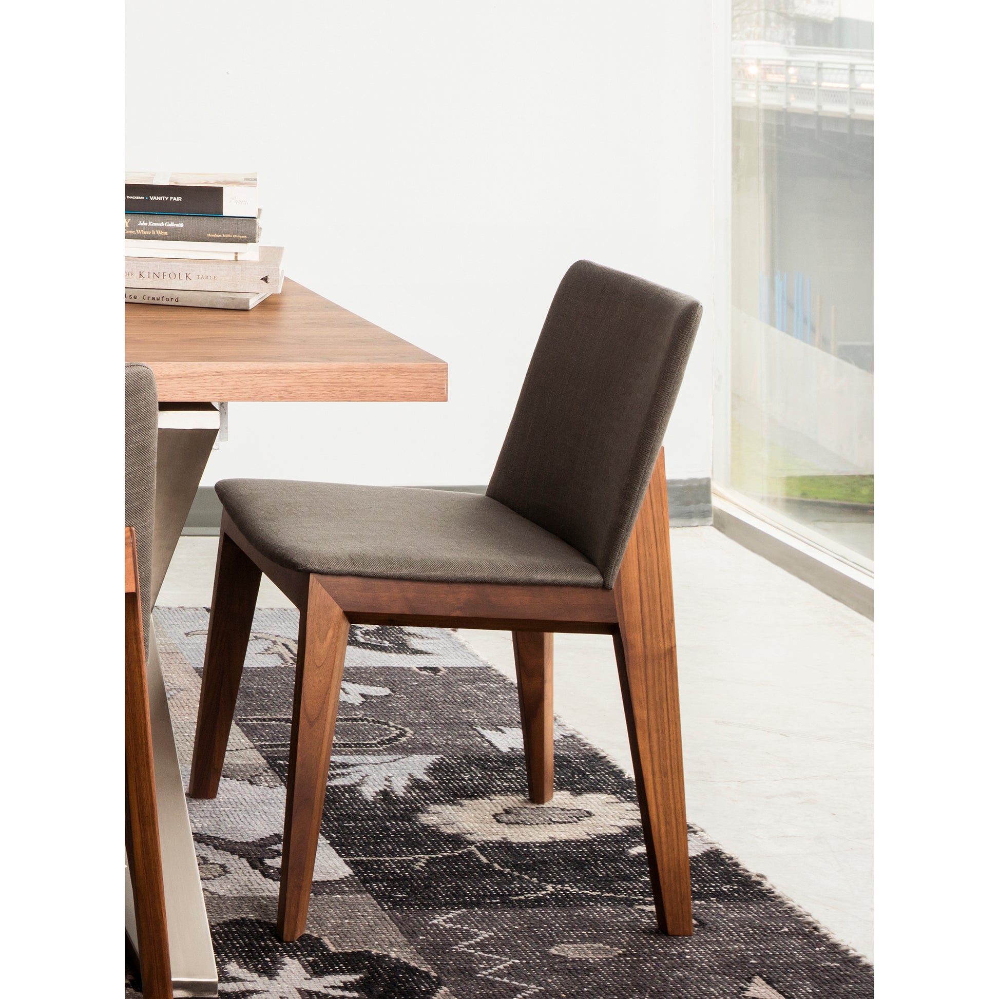 Deco Dining Chair Dark Grey - Set Of Two by Moe's Home Collection - view 7